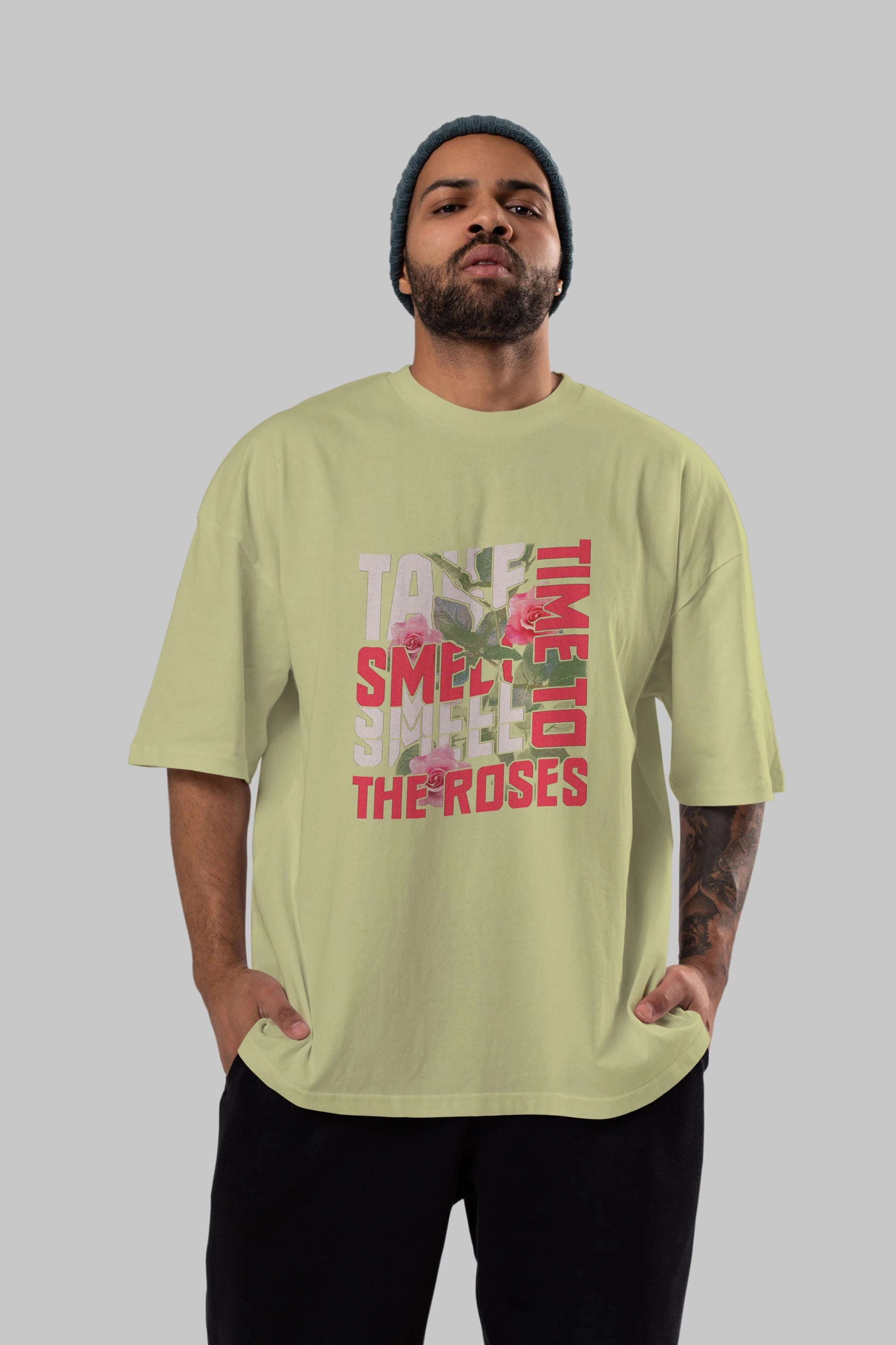 Take time to smell the roses Ön Baskılı Oversize t-shirt Erkek Kadın Unisex
