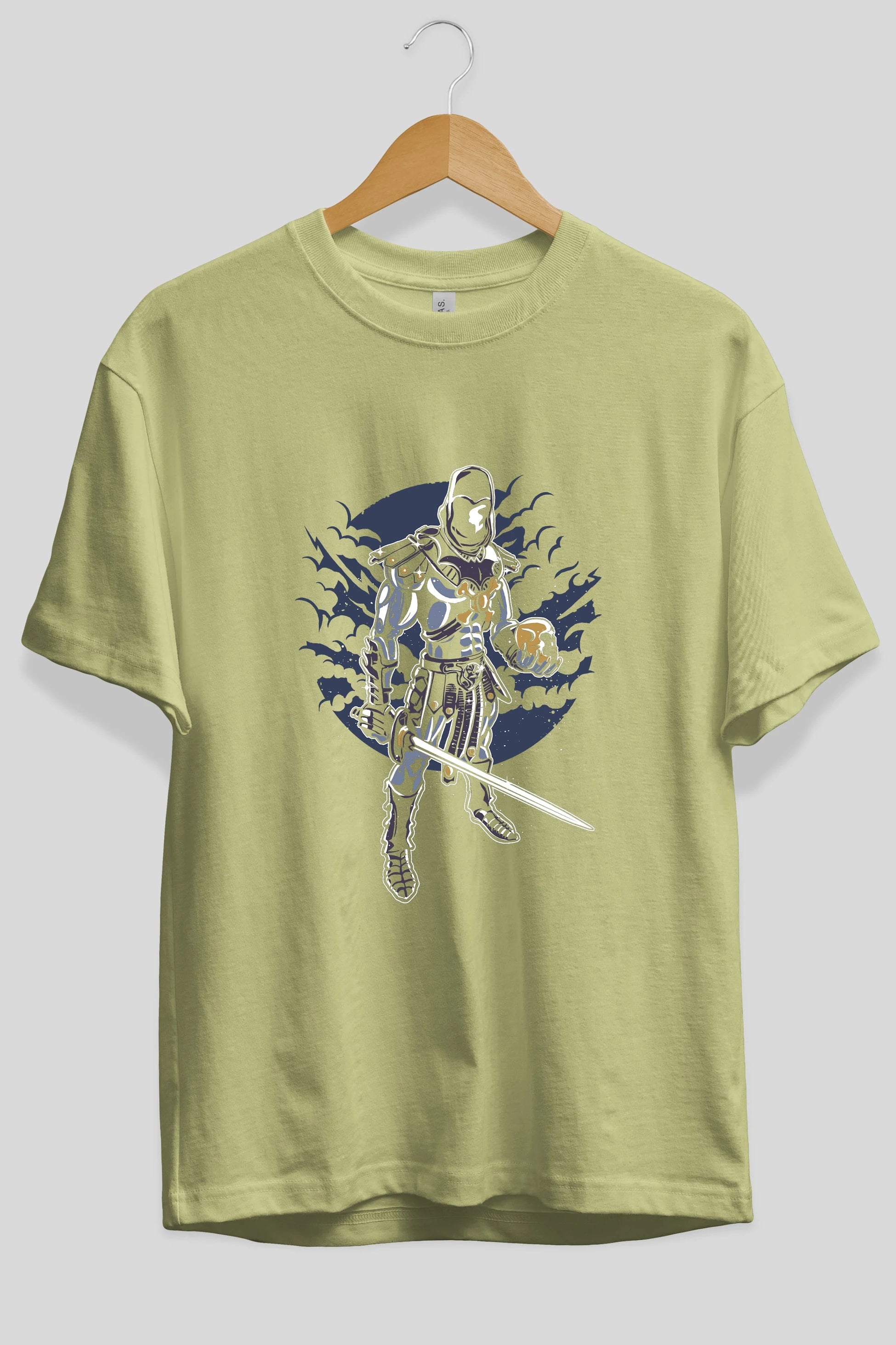 Skeleton King Ön Baskılı Oversize t-shirt Erkek Kadın Unisex %100 Pamuk tişort