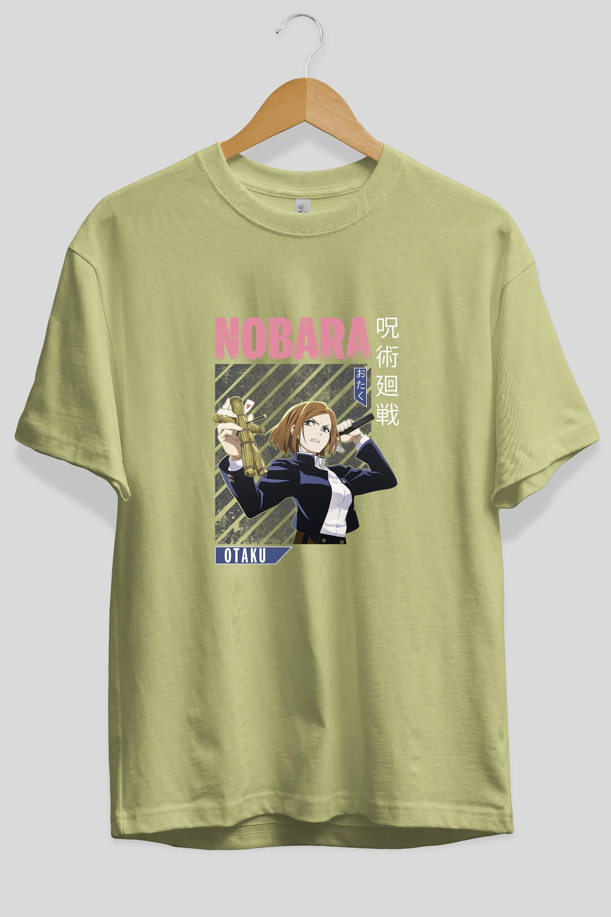 Nobara Kugisaki 6 Anime Ön Baskılı Oversize t-shirt %100 pamuk Erkek Kadın Unisex
