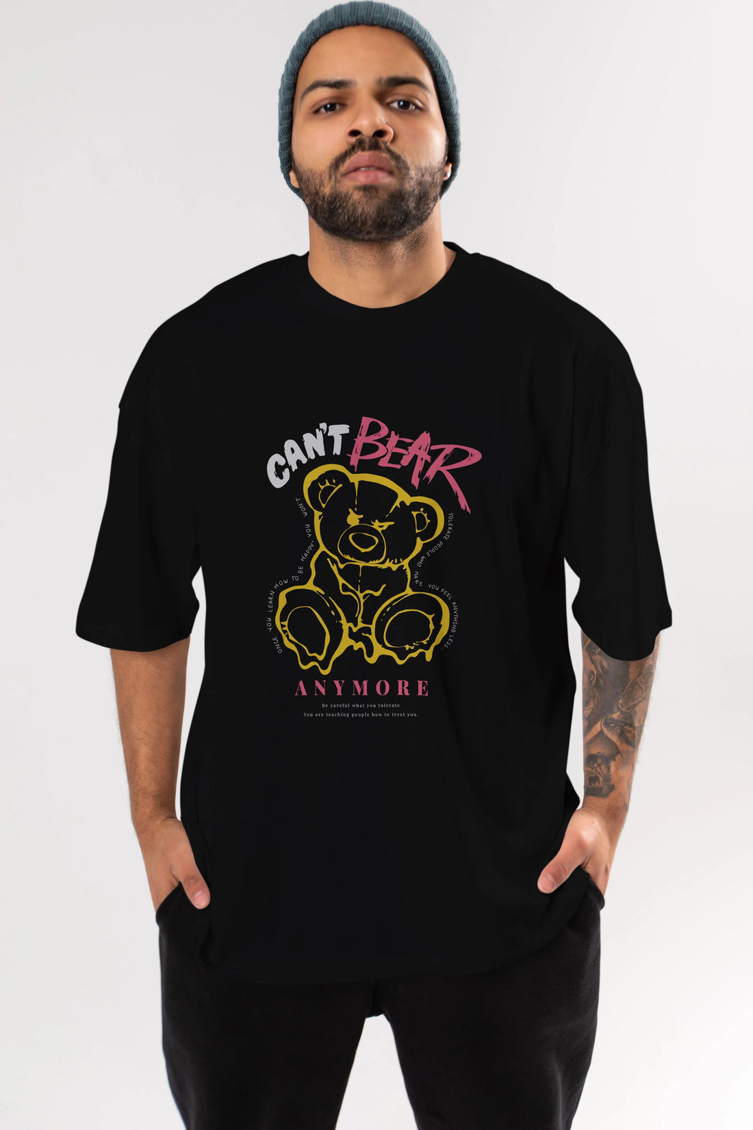 Cant Bear Anymore Ön Baskılı Oversize t-shirt Erkek Kadın Unisex
