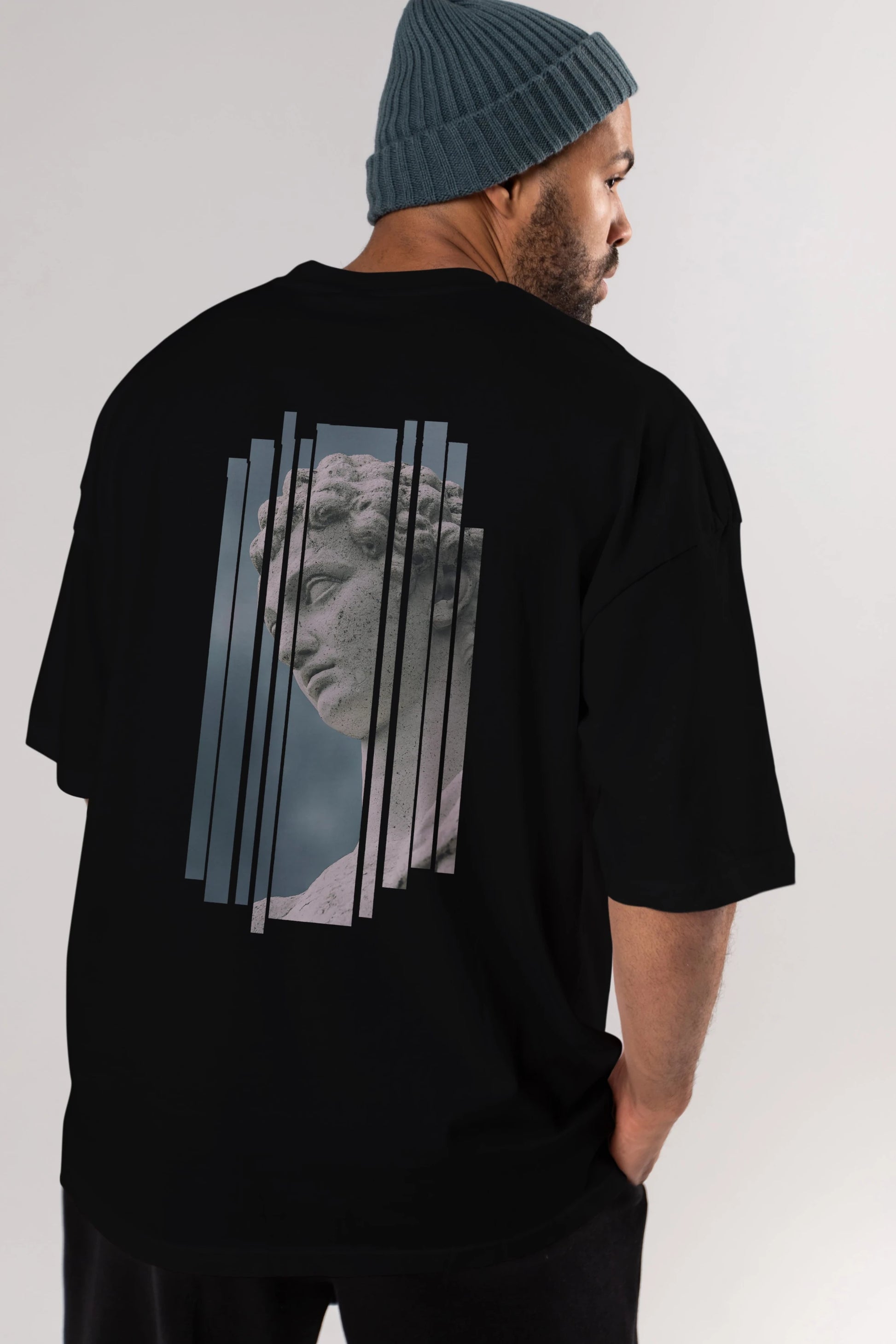 Aesthetic Sculpture Art Arka Baskılı Oversize t-shirt Erkek Kadın Unisex