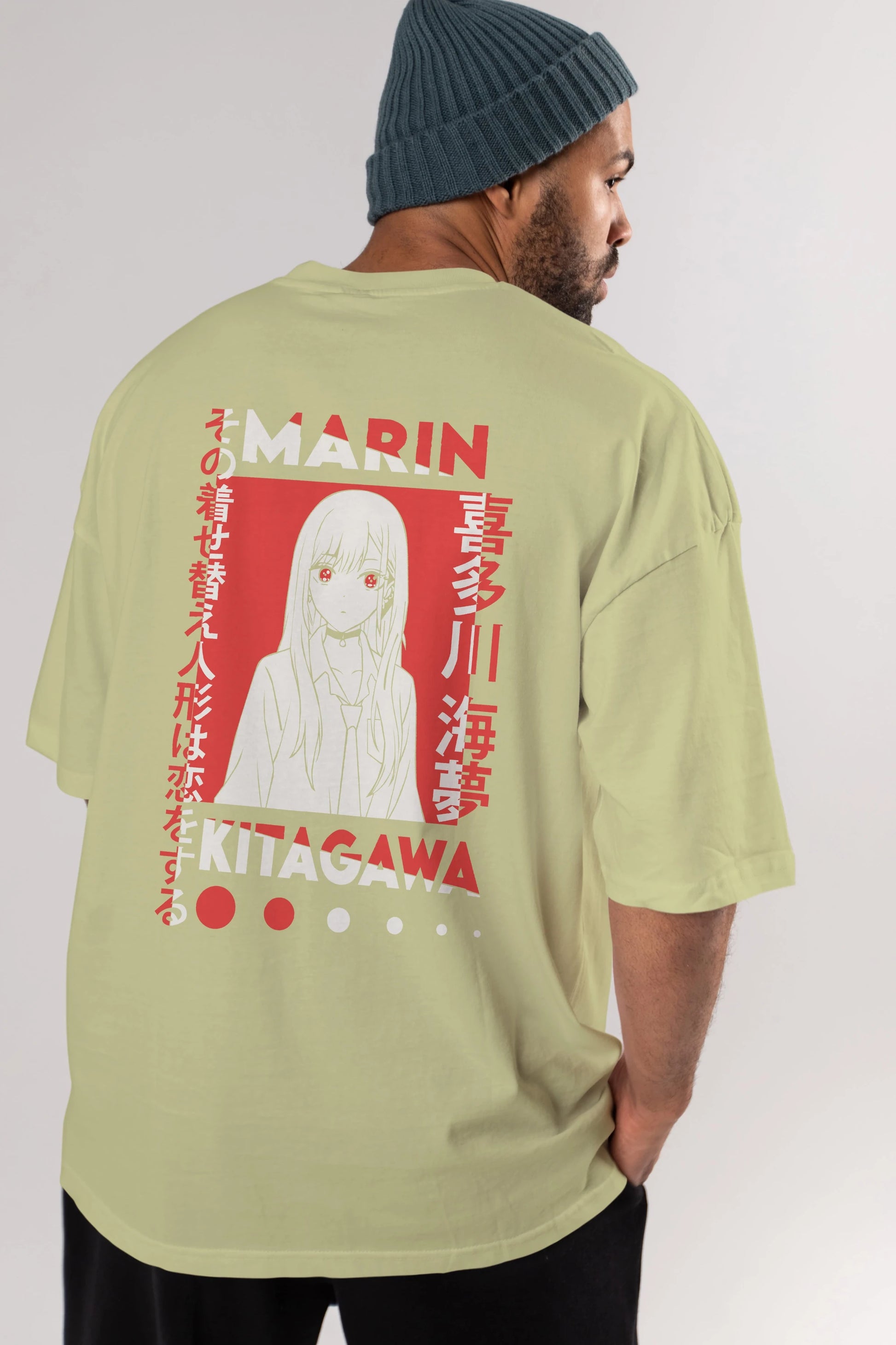 MARIN KITAGAWA Anime Arka Baskılı Oversize t-shirt Erkek Kadın Unisex