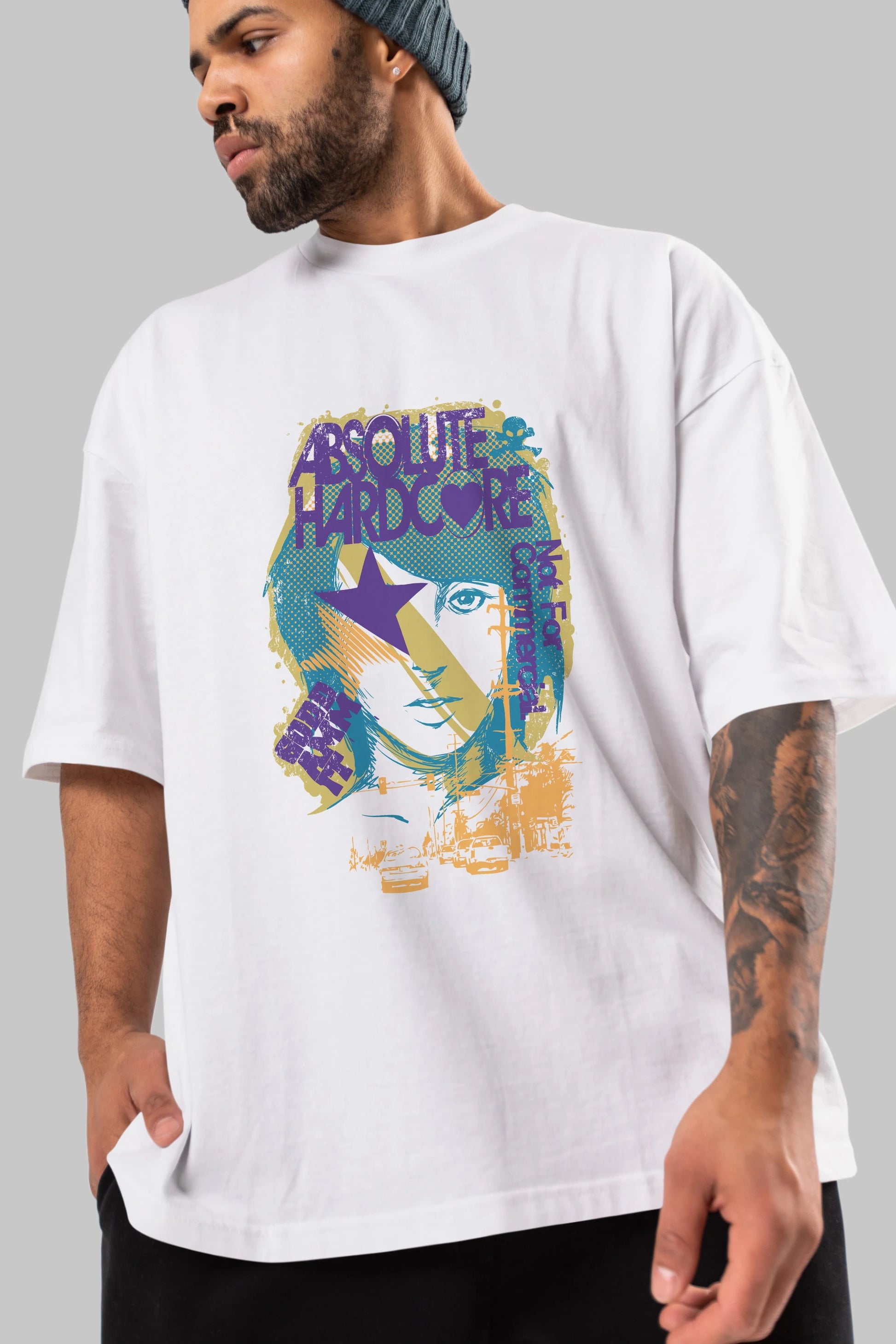 Absolute Hardcore Ön Baskılı Oversize t-shirt Erkek Kadın Unisex