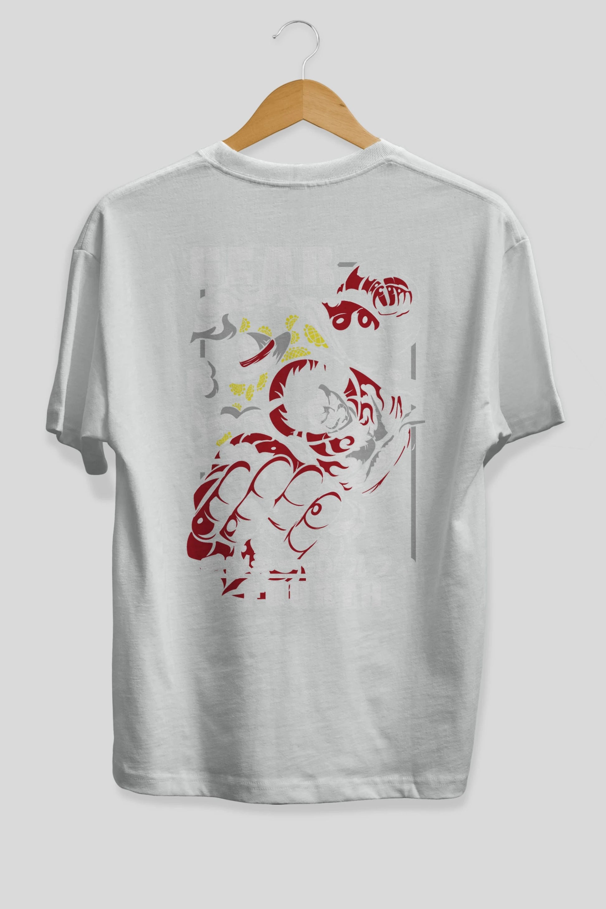 LUFFY gear fourth Anime Arka Baskılı Oversize t-shirt Erkek Kadın Unisex
