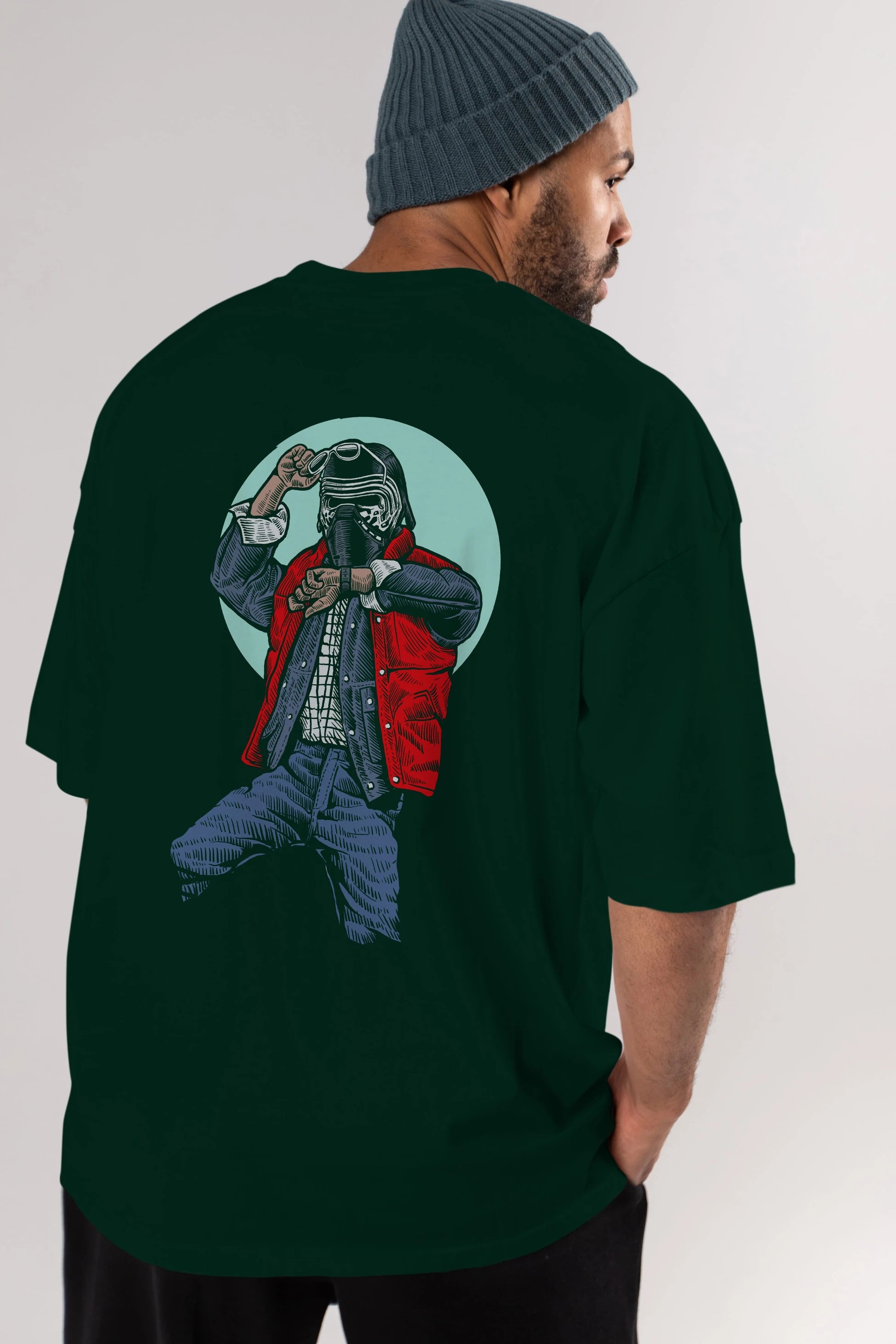 Kylo Mcfly Arka Baskılı Oversize t-shirt Erkek Kadın Unisex %100 Pamuk
