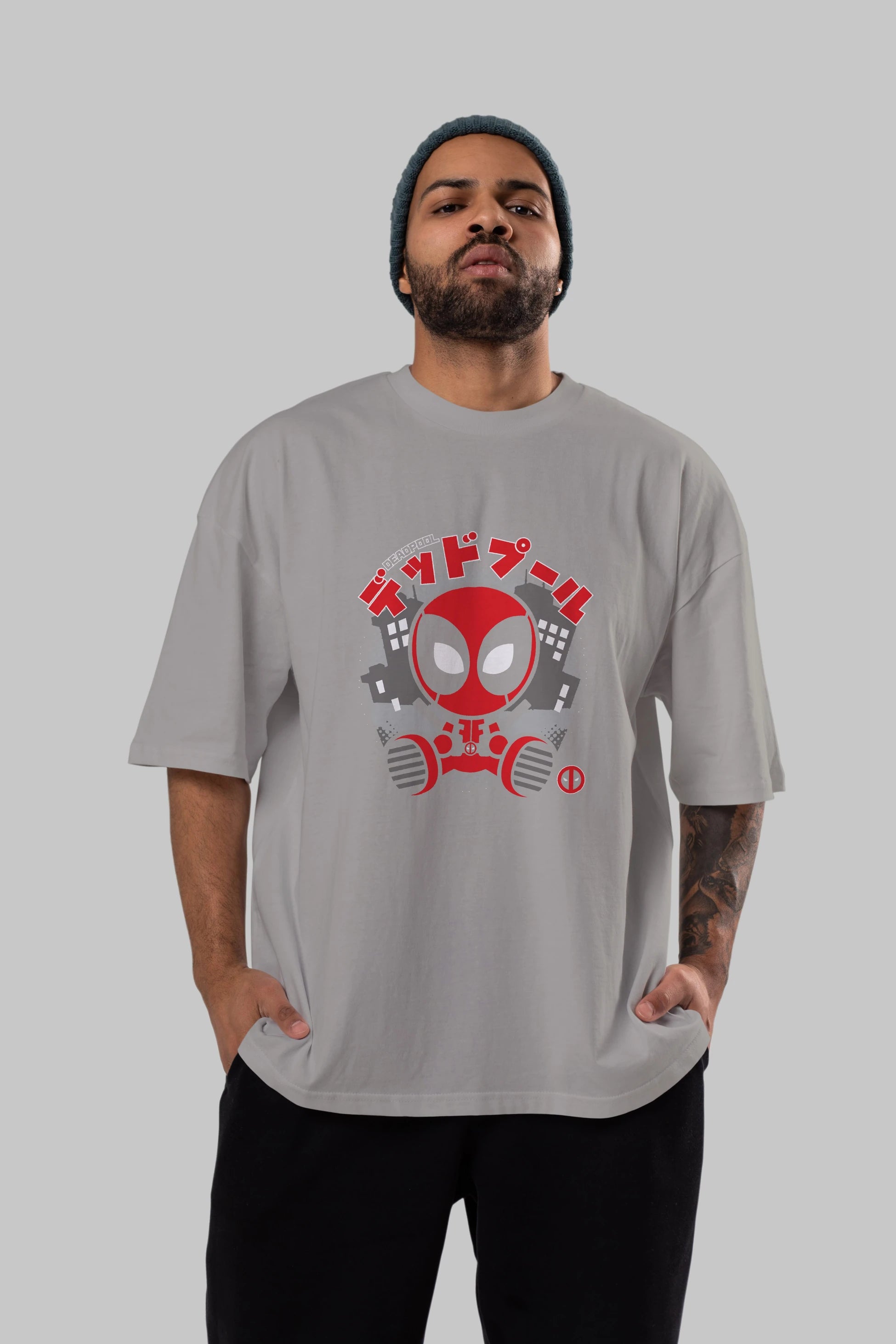 Deadpool (15) Ön Baskılı Oversize t-shirt Erkek Kadın Unisex %100 Pamuk Bisiklet Yaka tişort