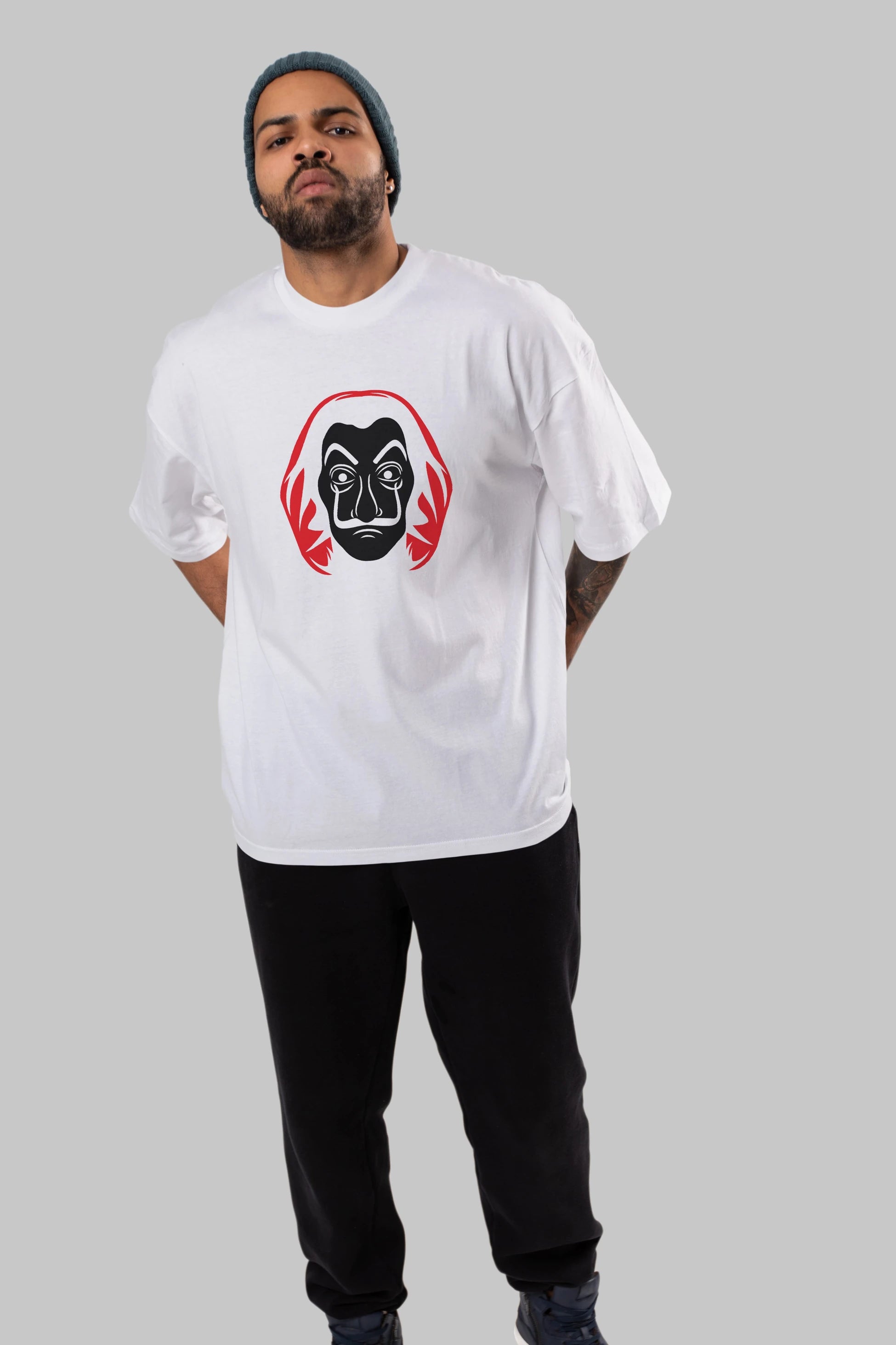 La Casa De Papel (8) Ön Baskılı Oversize t-shirt Erkek Kadın Unisex %100 Pamuk Bisiklet Yaka tişort