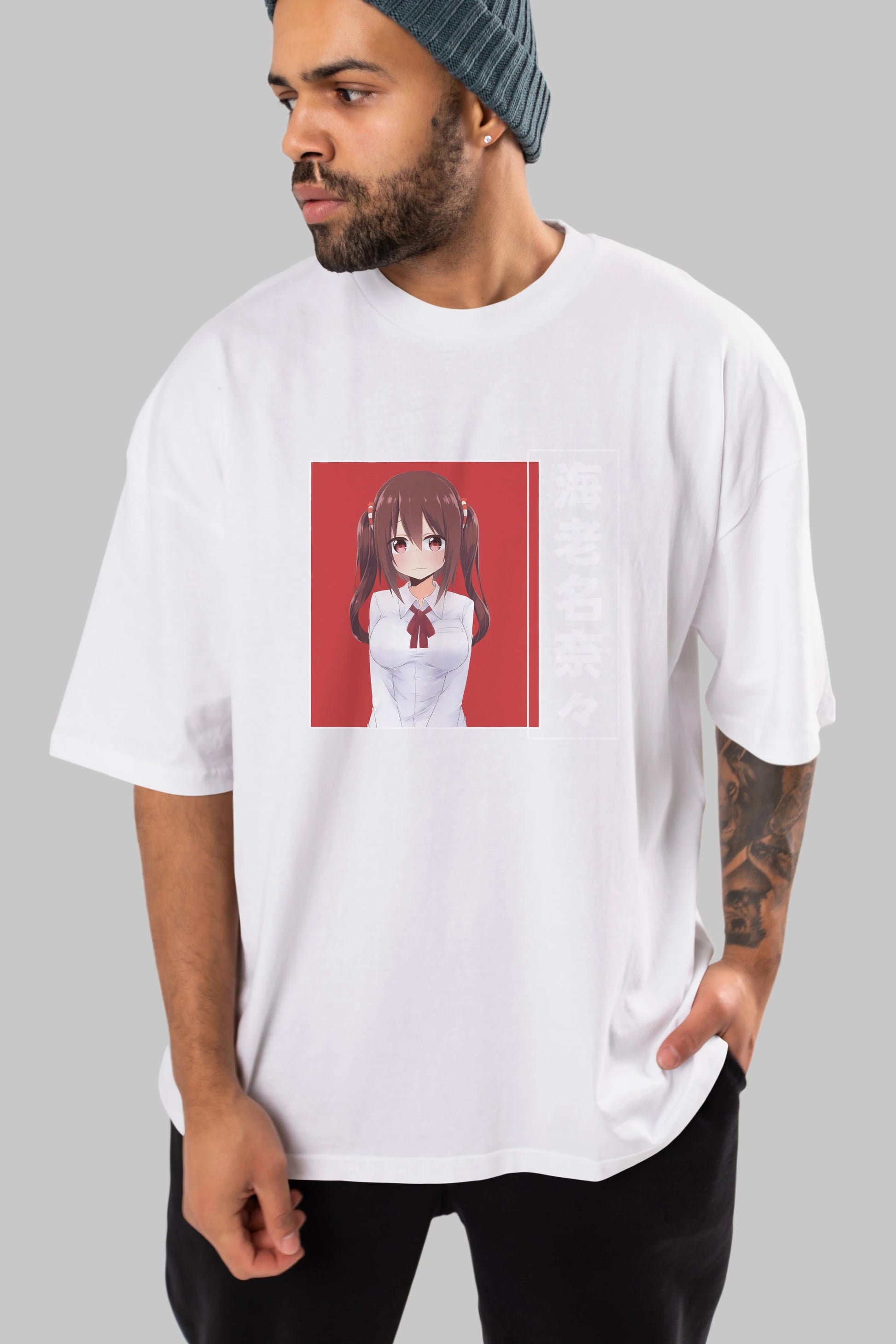 Nana Ebina 1 Anime Ön Baskılı Oversize t-shirt %100 pamuk Erkek Kadın Unisex
