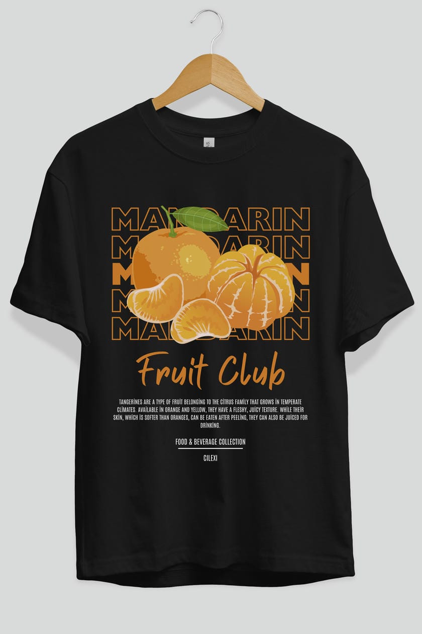 Mandarin Ön Baskılı Oversize t-shirt Erkek Kadın Pamuk Bisiklet Yaka tişort