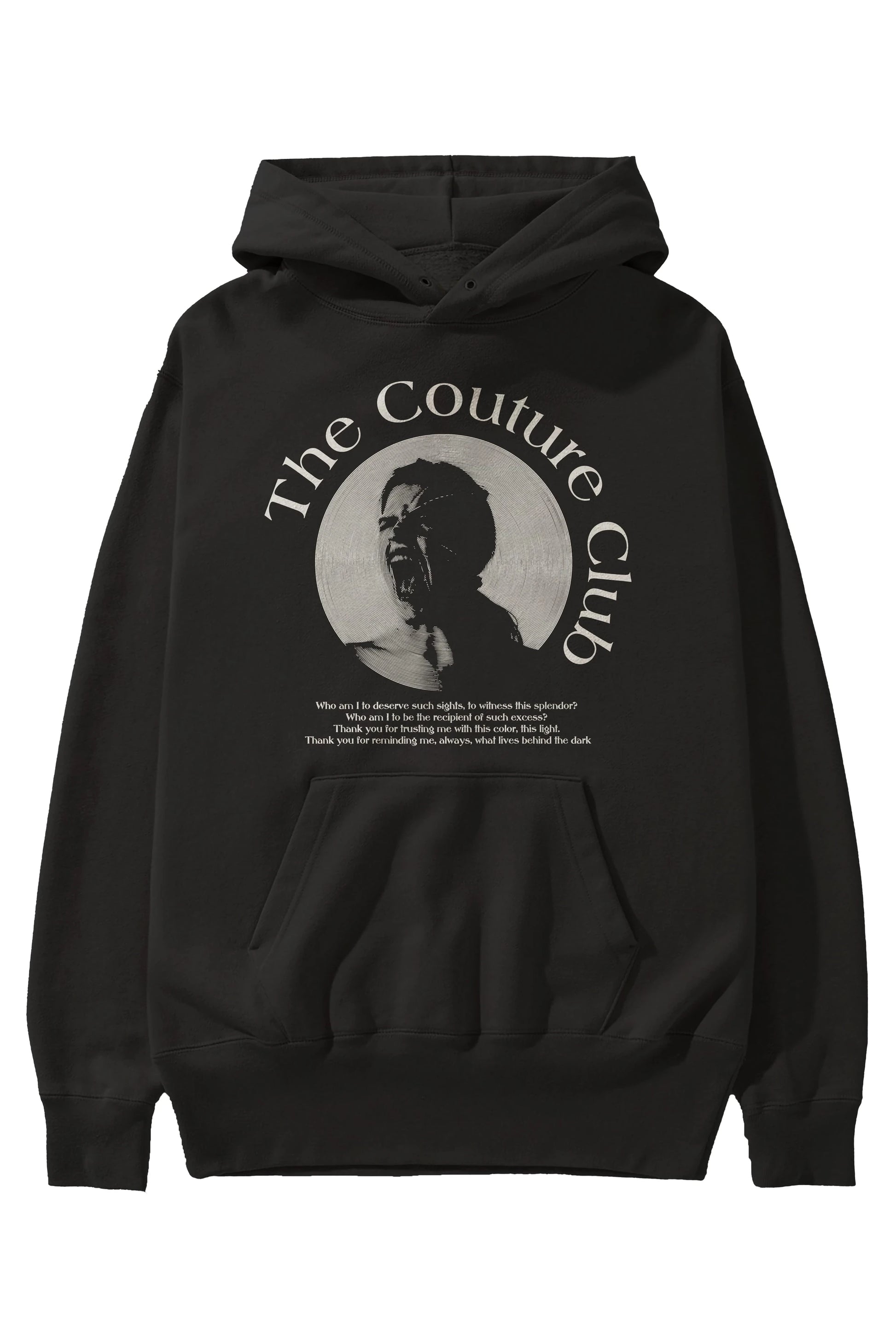 The Couture Club Ön Baskılı Hoodie Oversize Kapüşonlu Sweatshirt Erkek Kadın Unisex