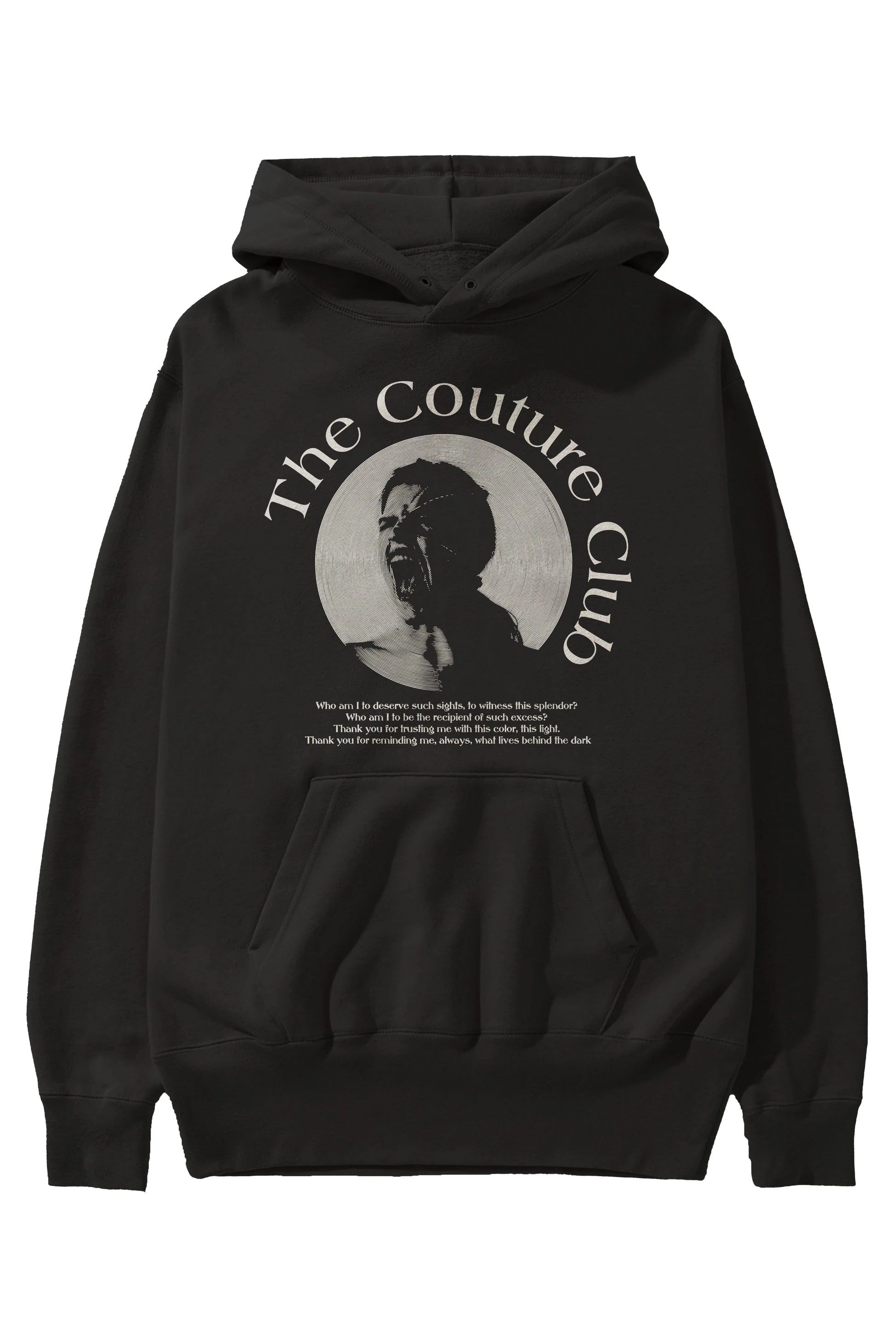 The Couture Club Ön Baskılı Hoodie Oversize Kapüşonlu Sweatshirt Erkek Kadın Unisex