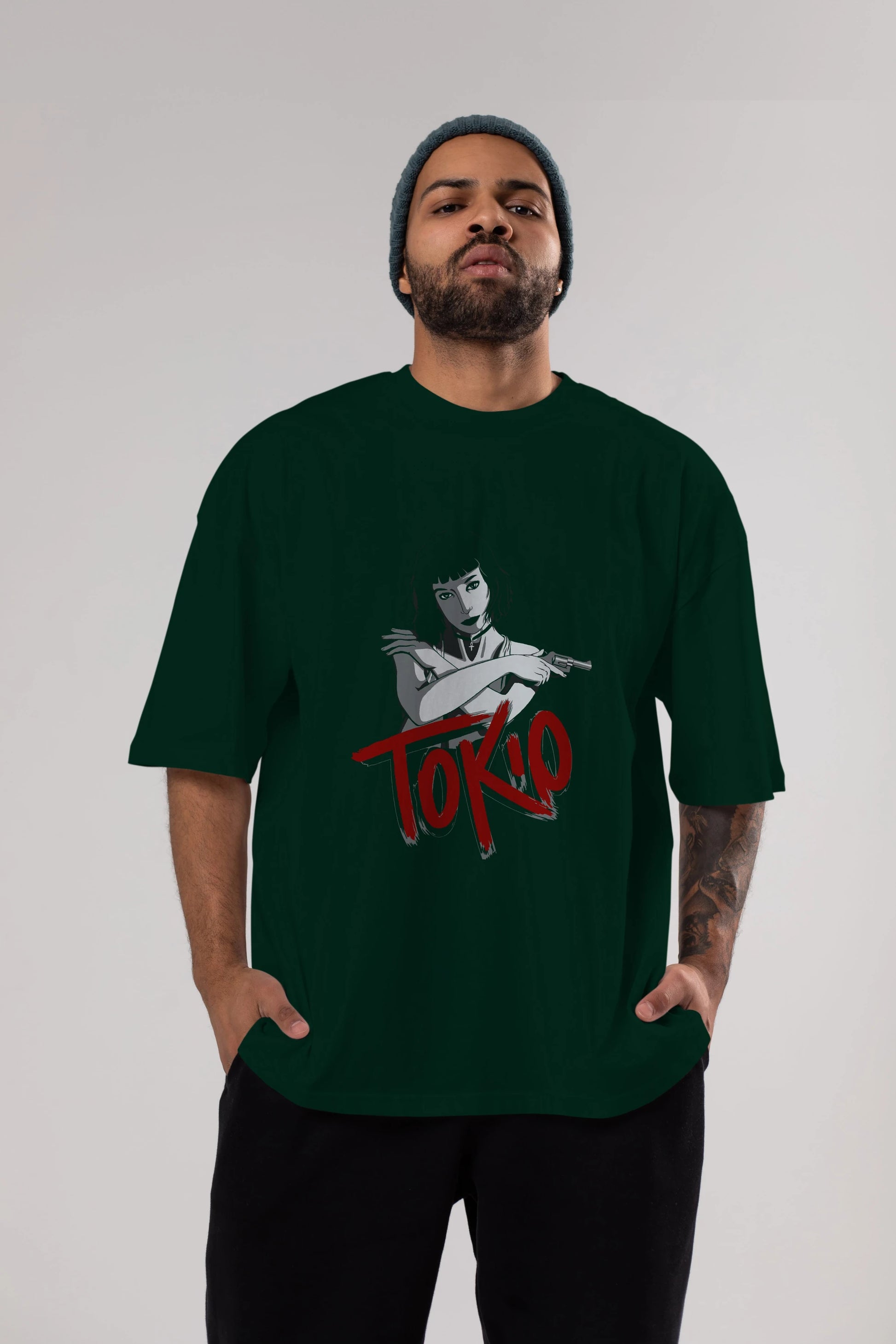 La Casa De Papel (10) Ön Baskılı Oversize t-shirt Erkek Kadın Unisex %100 Pamuk Bisiklet Yaka tişort