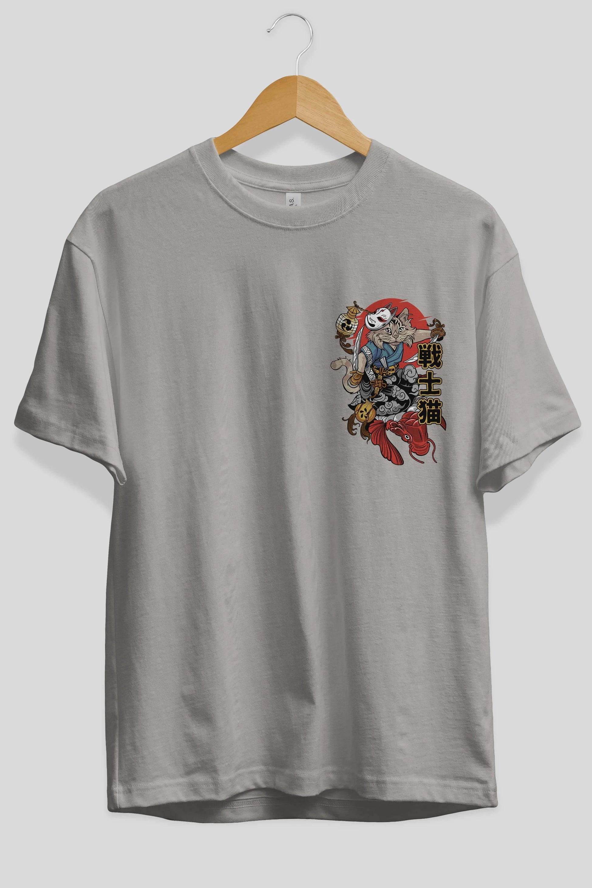 TRIBAL (2) Ön Sol Baskılı Oversize t-shirt Erkek Kadın Unisex %100 Pamuk Bisiklet Yaka tişort