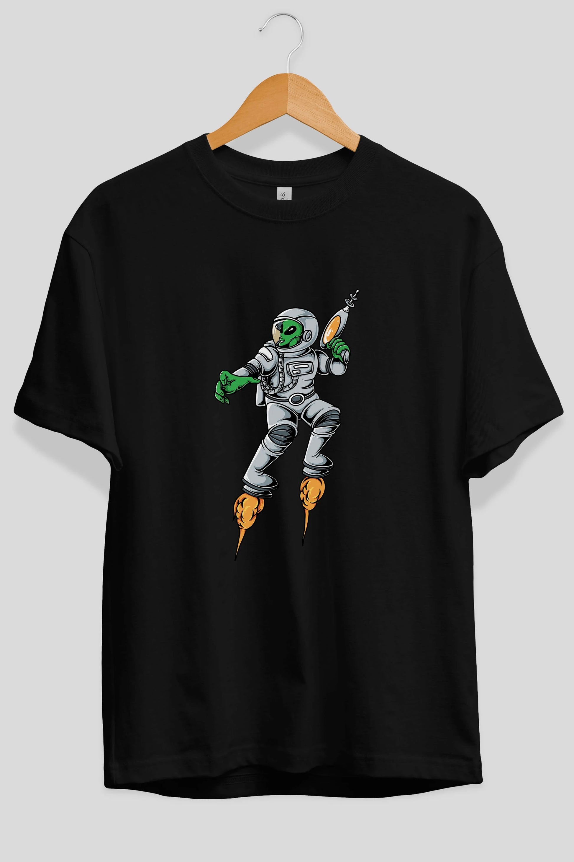 Alien Wars Ön Baskılı Oversize t-shirt Erkek Kadın Unisex