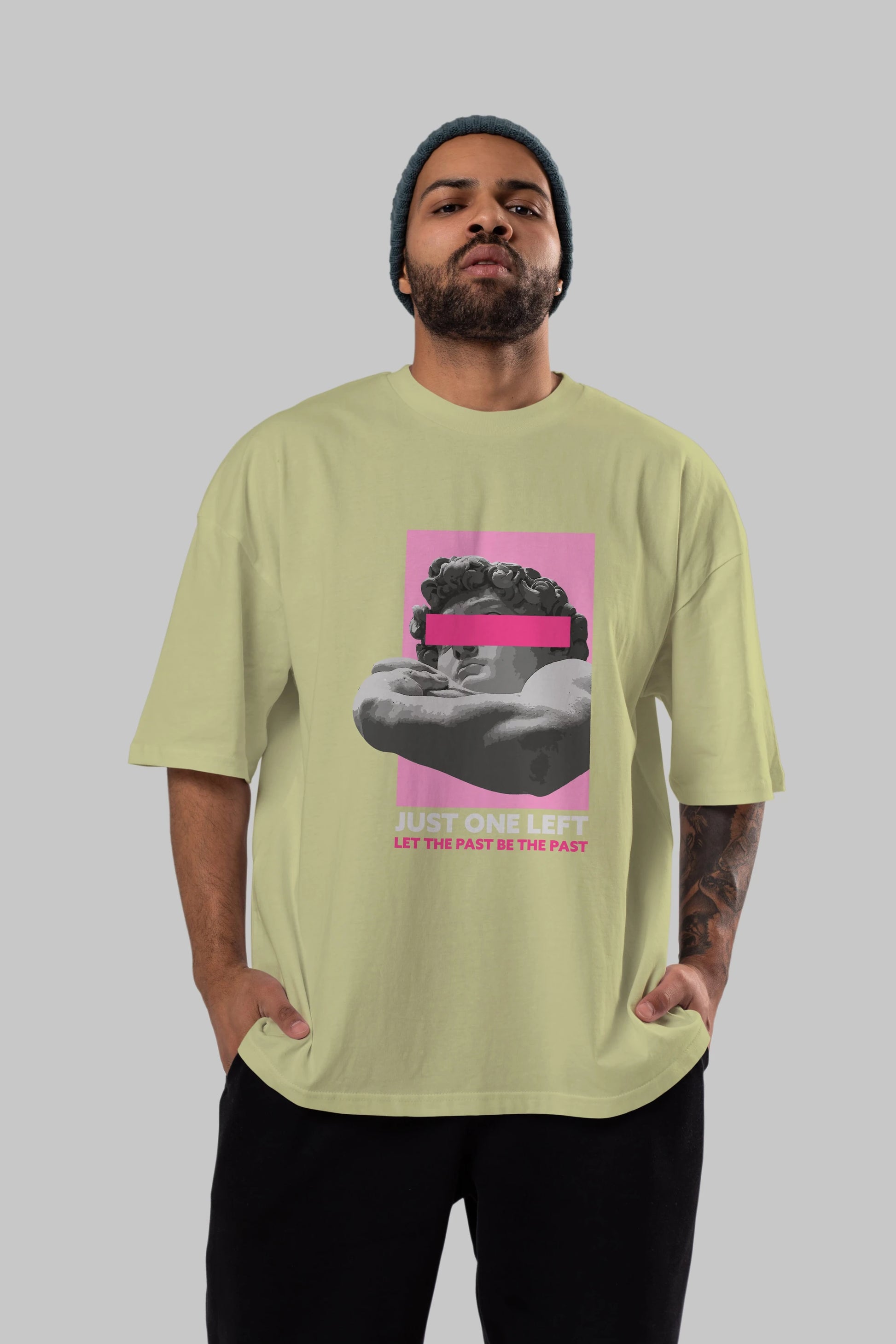 Just One Left Ön Baskılı Oversize t-shirt Erkek Kadın Unisex