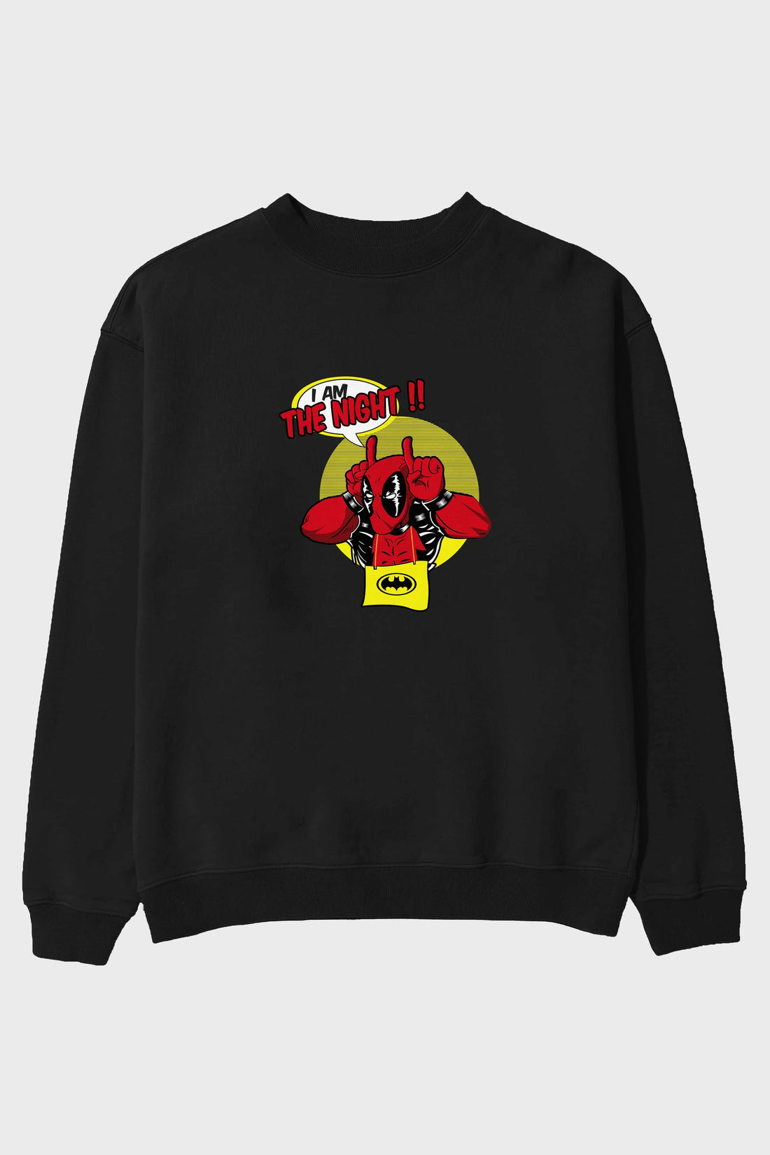 Deadpool (1) Ön Baskılı Oversize Sweatshirt Erkek Kadın Unisex
