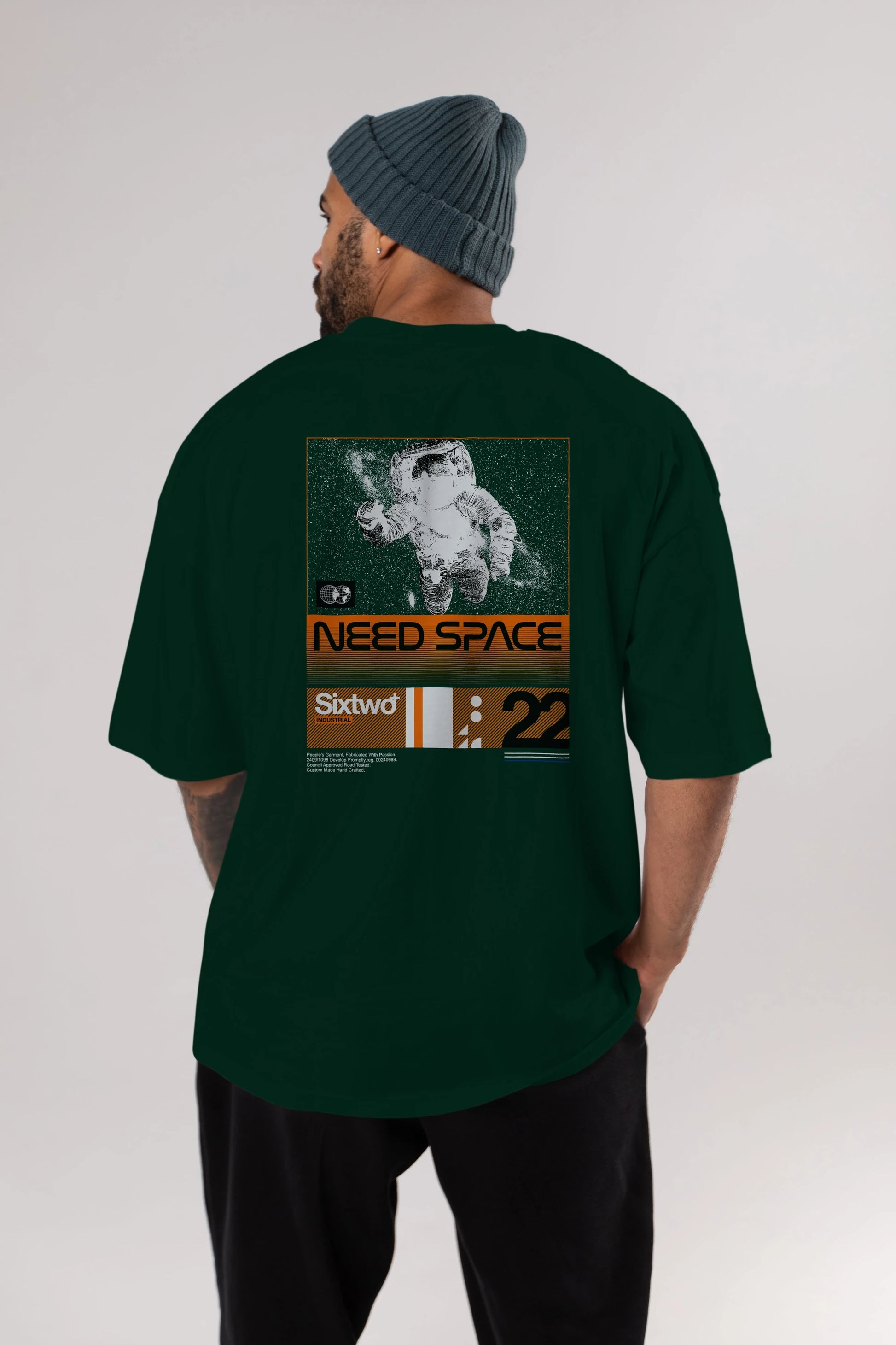 Need Space Arka Baskılı Oversize t-shirt Erkek Kadın Unisex