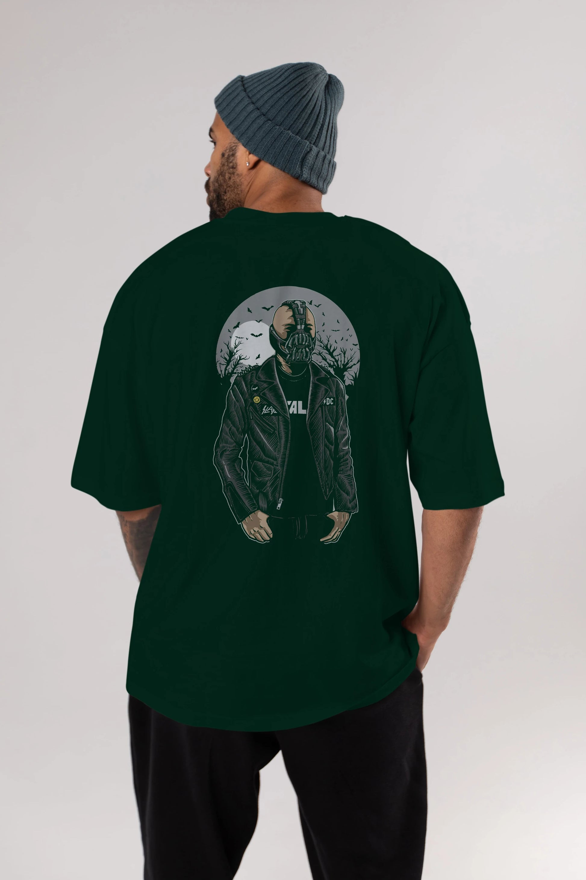 Bane Arka Baskılı Oversize t-shirt Erkek Kadın Unisex %100 Pamuk