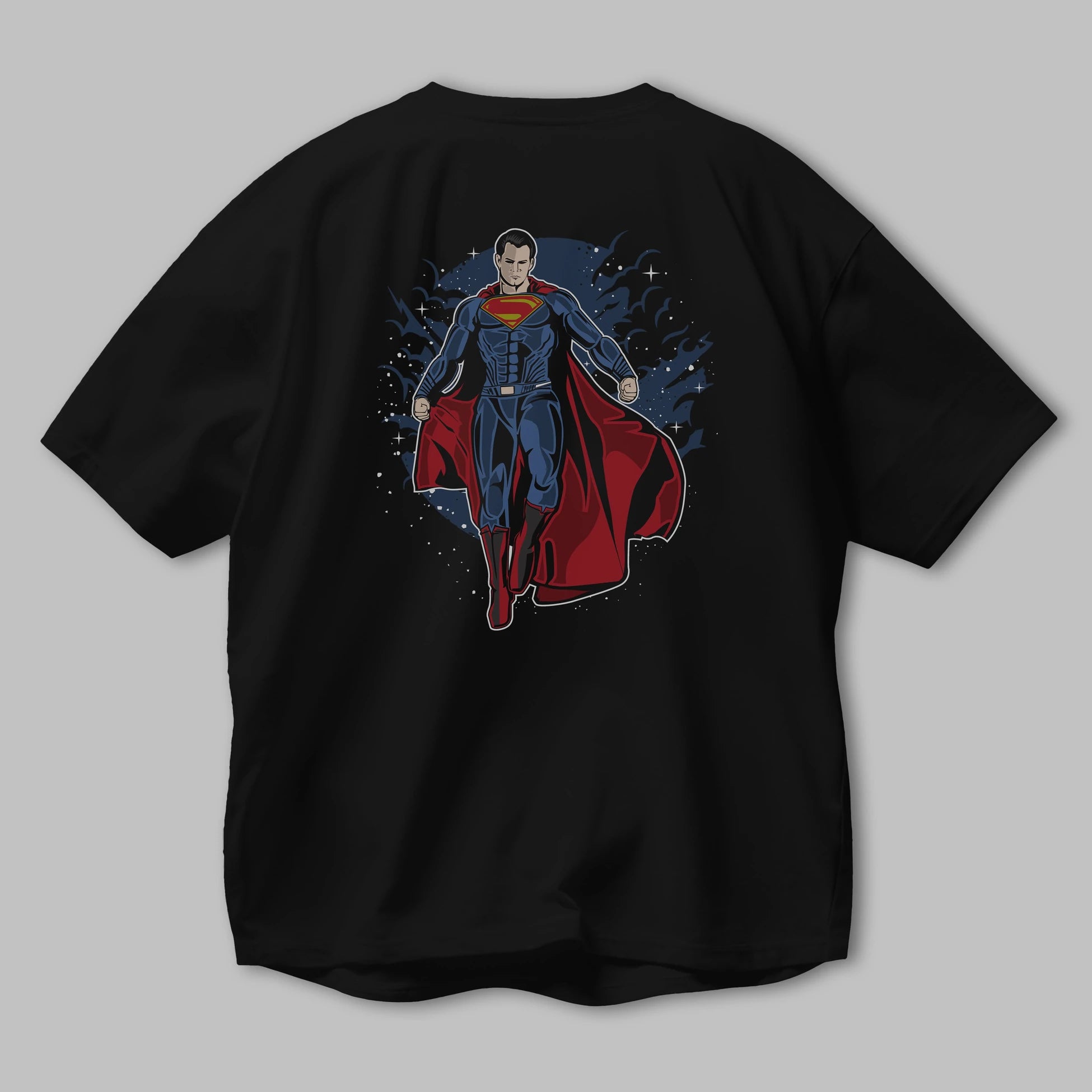 SUPERMAN Arka Baskılı Oversize t-shirt Erkek Kadın Unisex %100 Pamuk