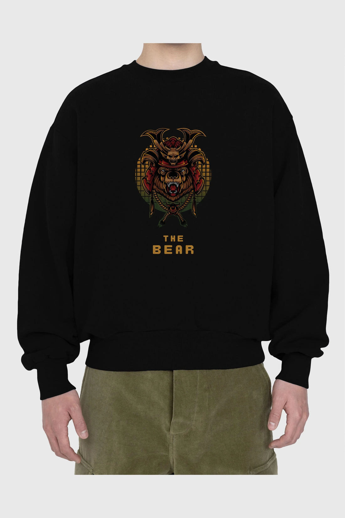 The Bear 2 Ön Baskılı Oversize Sweatshirt Erkek Kadın Unisex