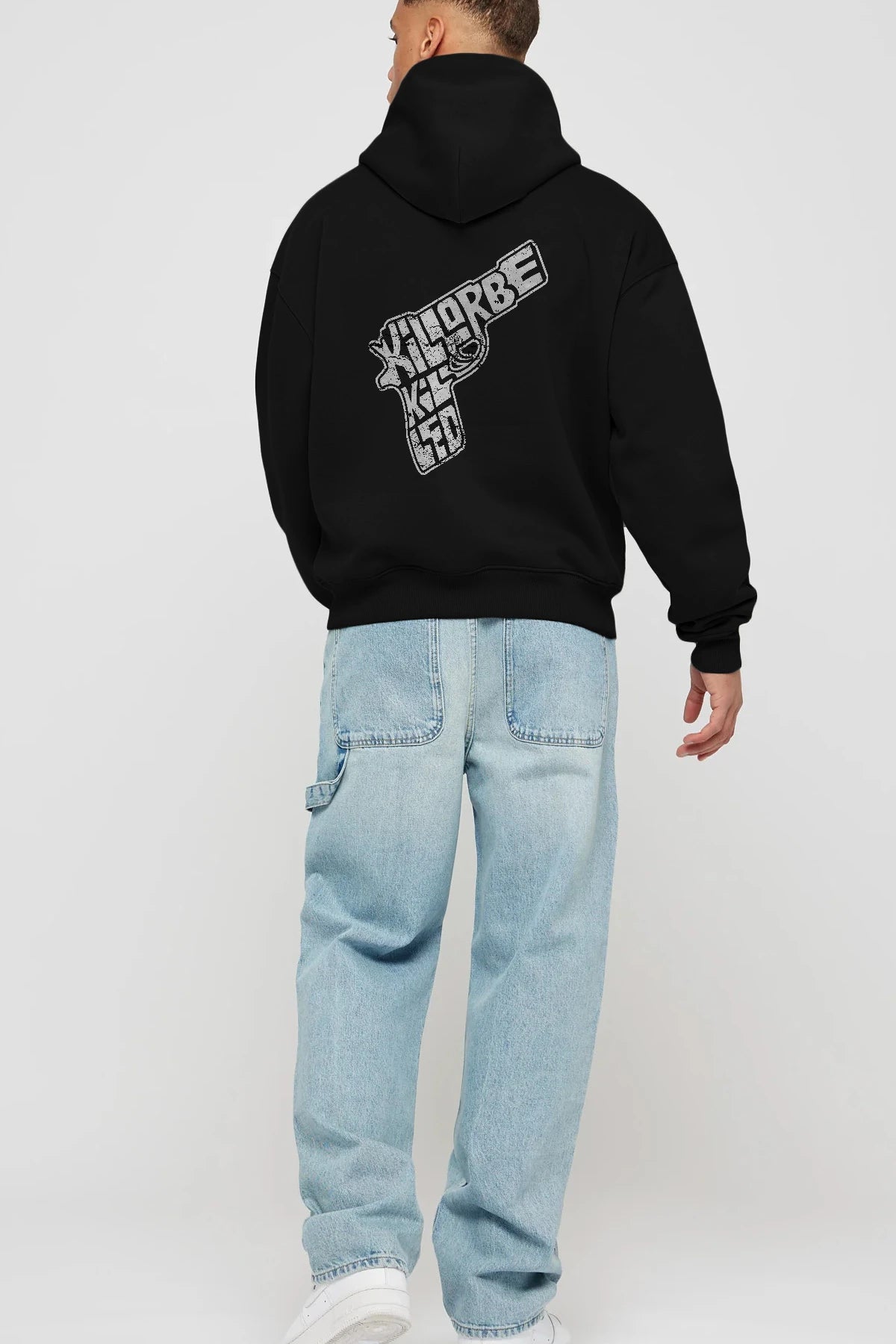 Kill Or Be Killed Arka Baskılı Hoodie Oversize Kapüşonlu Sweatshirt Erkek Kadın Unisex