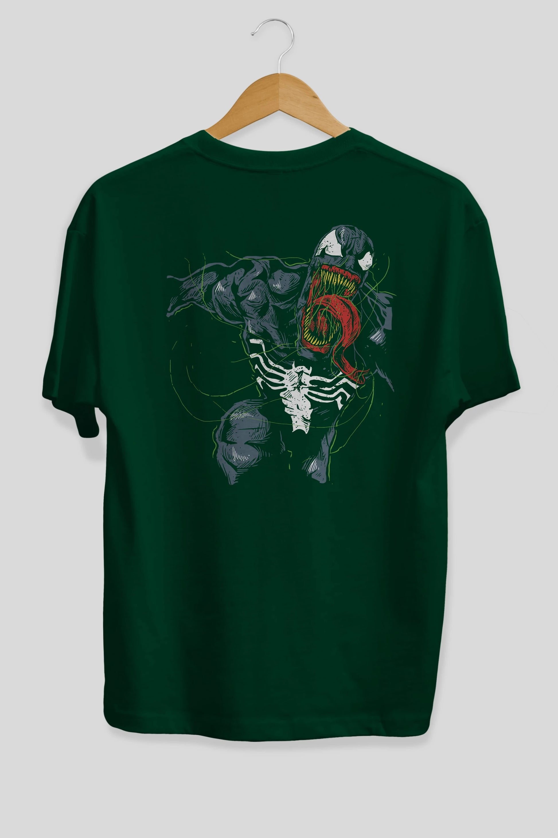 Venom (6) Arka Baskılı Oversize t-shirt Erkek Kadın Unisex %100 Pamuk Bisiklet Yaka tişort