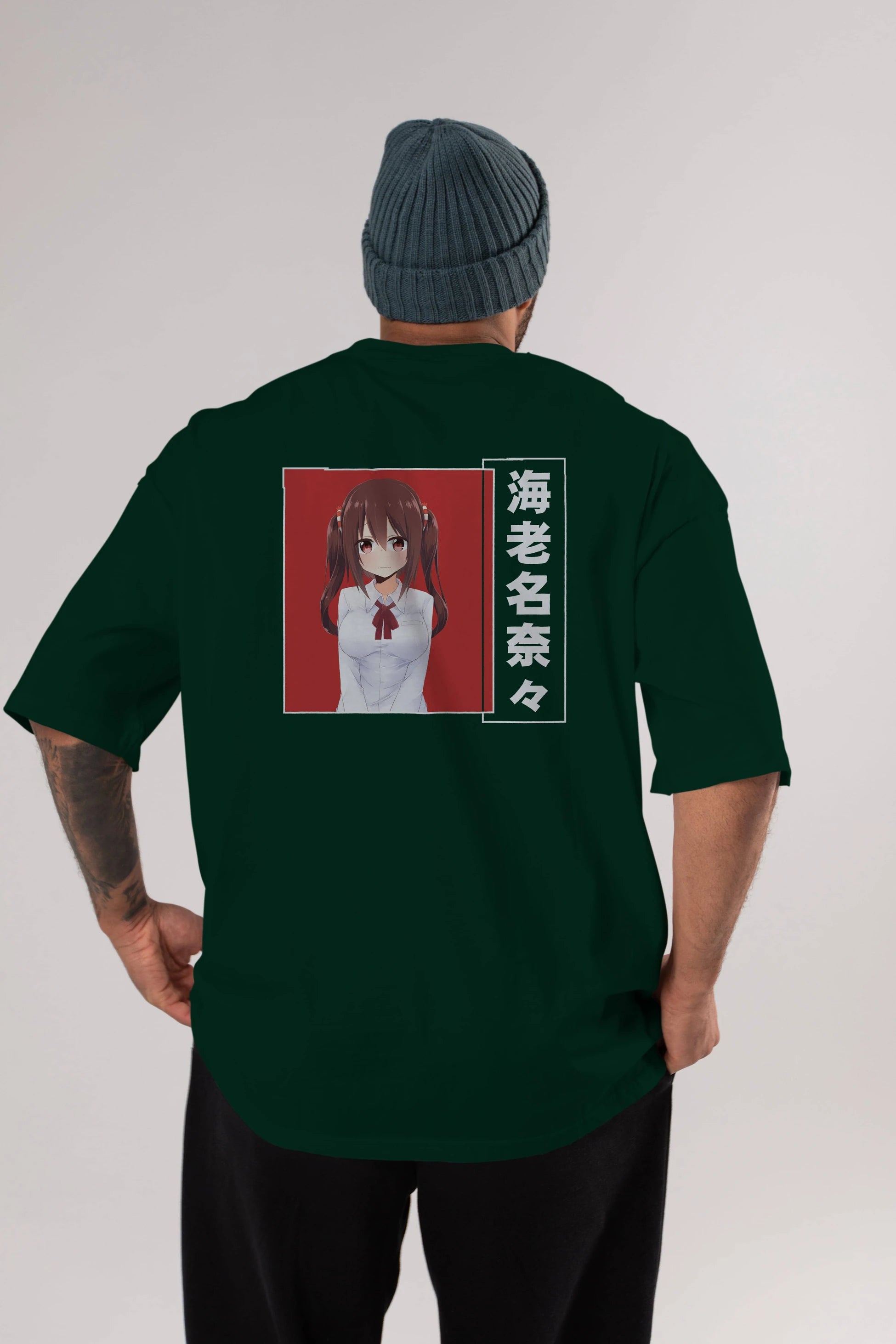 Nana Ebina 1 Anime Arka Baskılı Oversize t-shirt Erkek Kadın Unisex