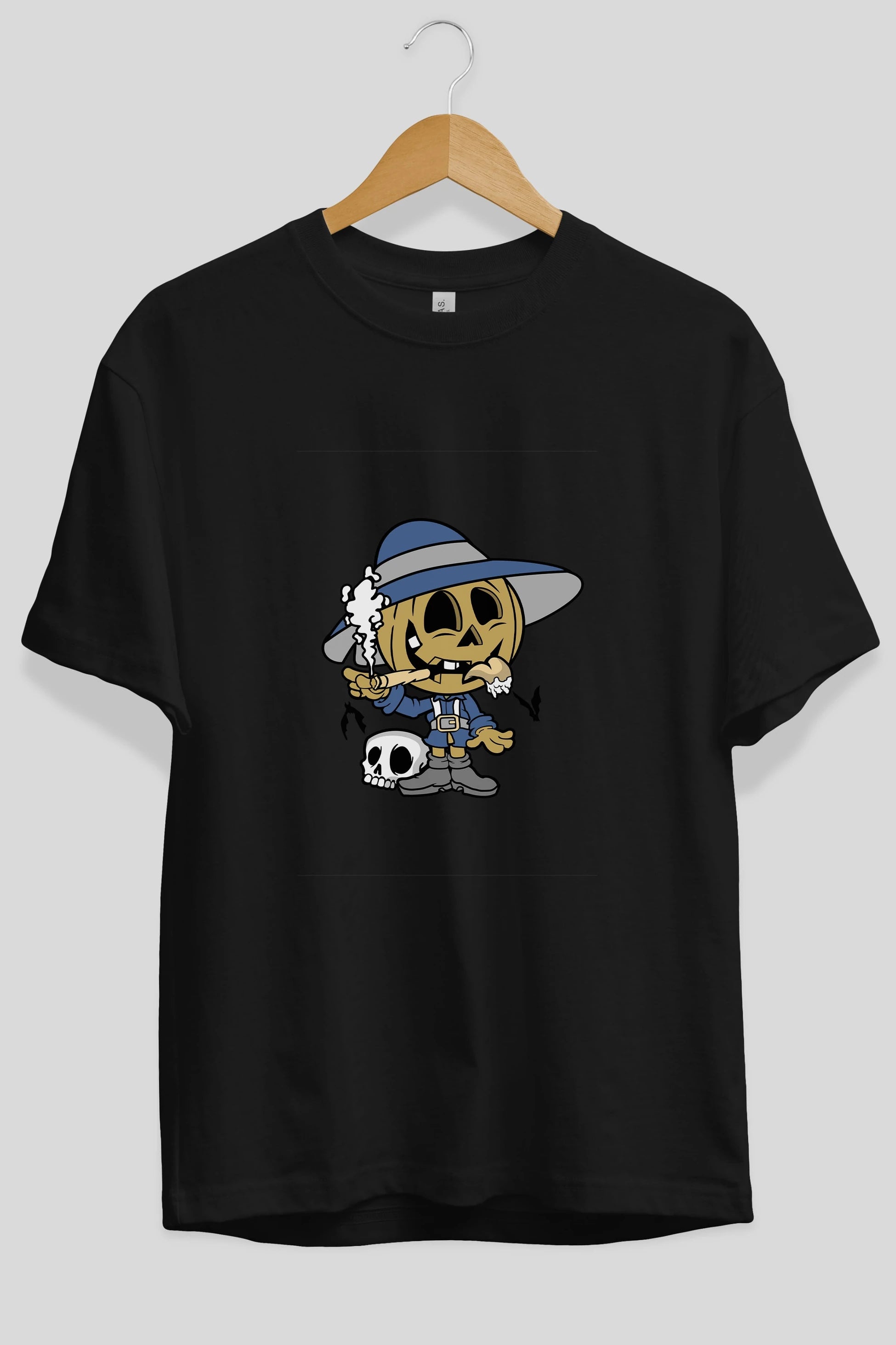 Halloween Kid Ön Baskılı Oversize t-shirt Erkek Kadın Unisex %100 Pamuk tişort