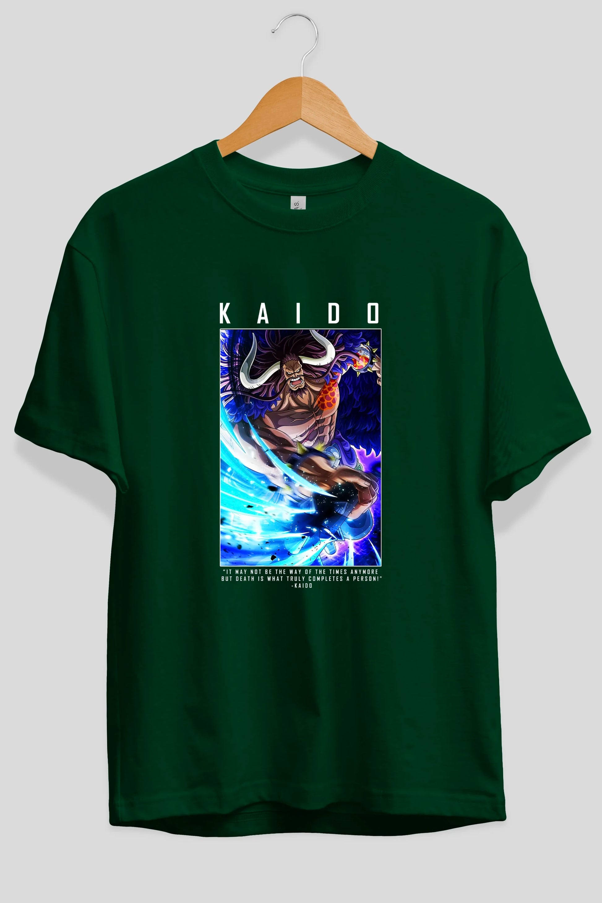 Kaido 2 Anime Ön Baskılı Oversize t-shirt Erkek Kadın Unisex