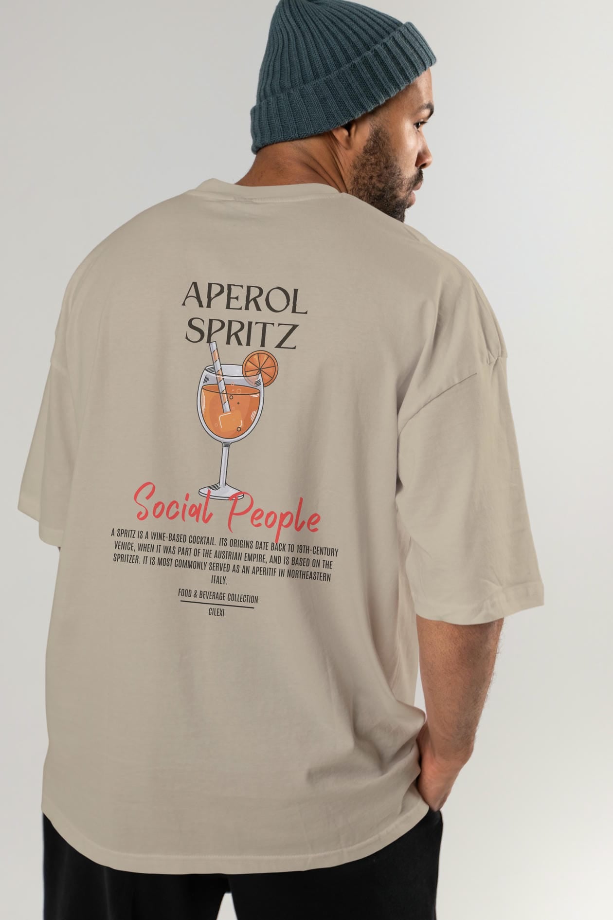 Aperol Sprıtz Kokteyl Serisi Baskılı Oversize t-shirt Erkek Kadın Unisex %100 Pamuk Bisiklet Yaka tişort