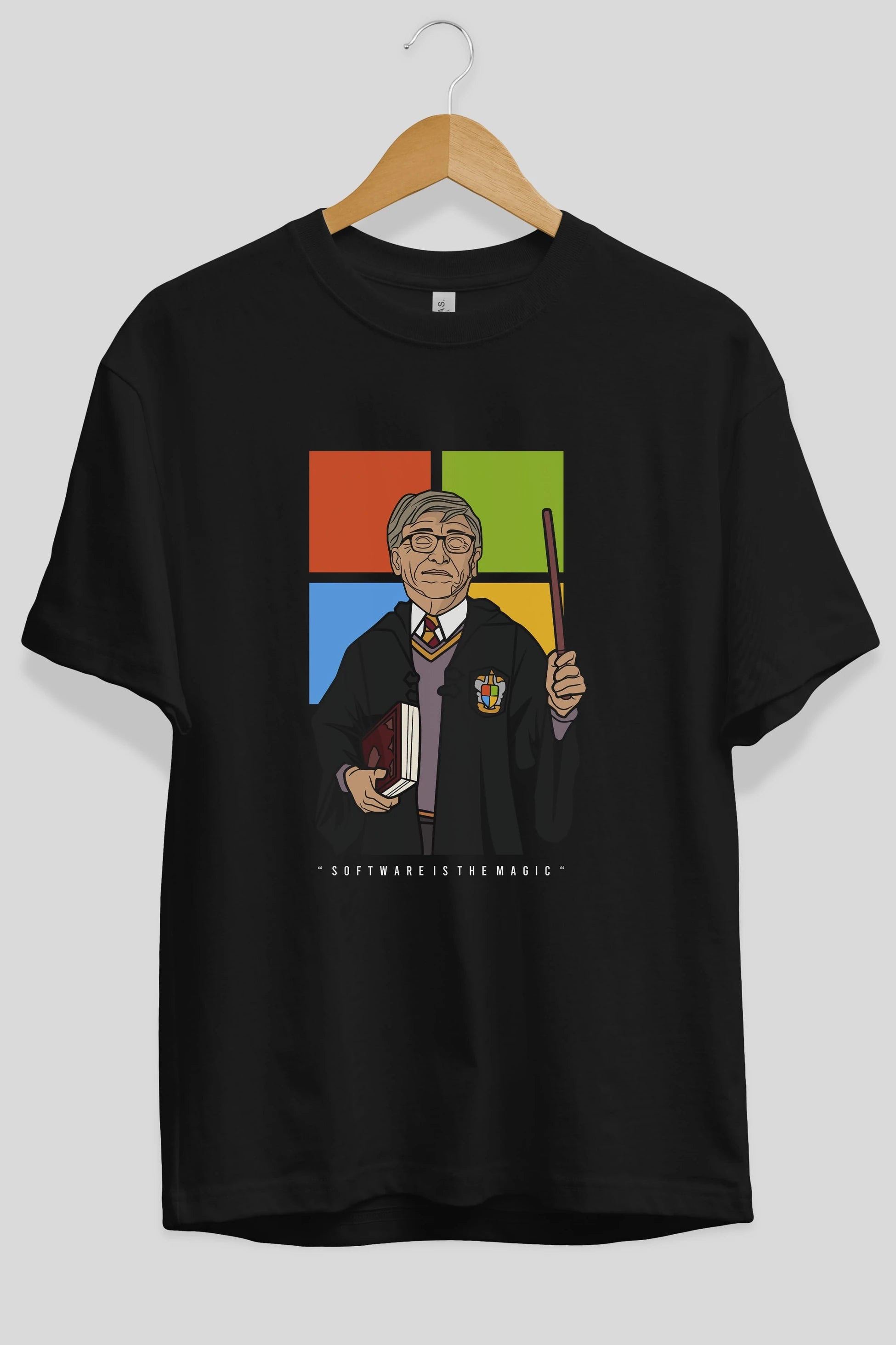 Harry Potter Gates Ön Baskılı Oversize t-shirt Erkek Kadın Unisex %100 Pamuk tişort
