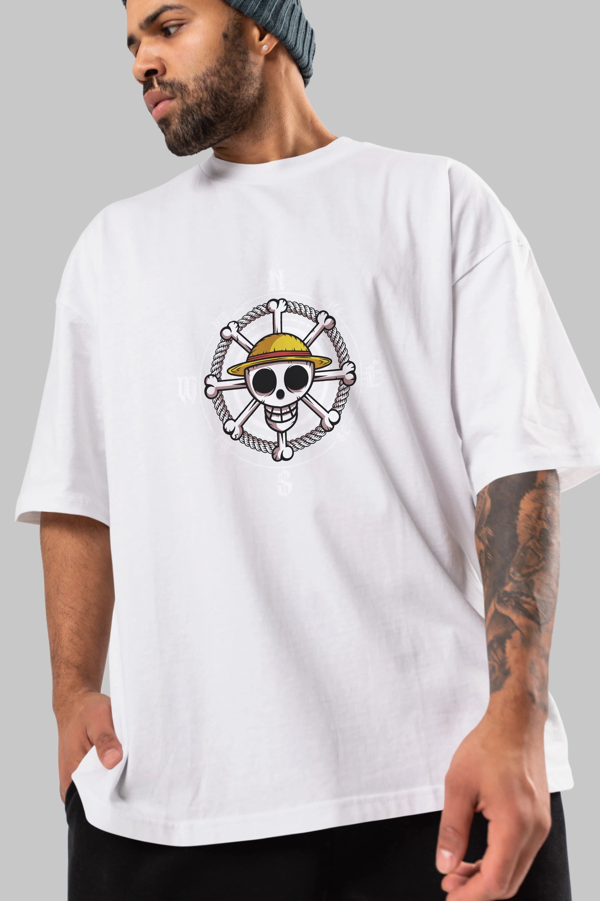 One Destiny 2 Anime Ön Baskılı Oversize t-shirt Erkek Kadın Unisex