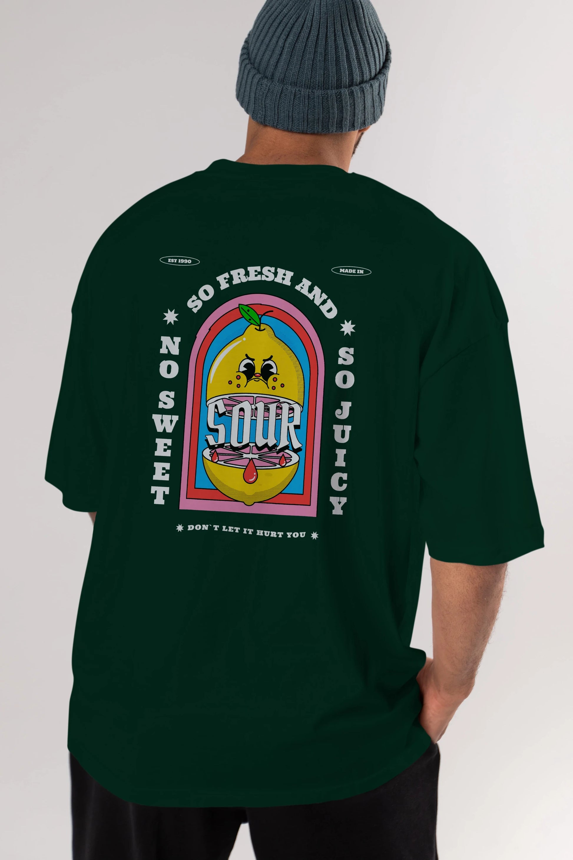 So Fresh And Sour Arka Baskılı Oversize t-shirt Erkek Kadın Unisex