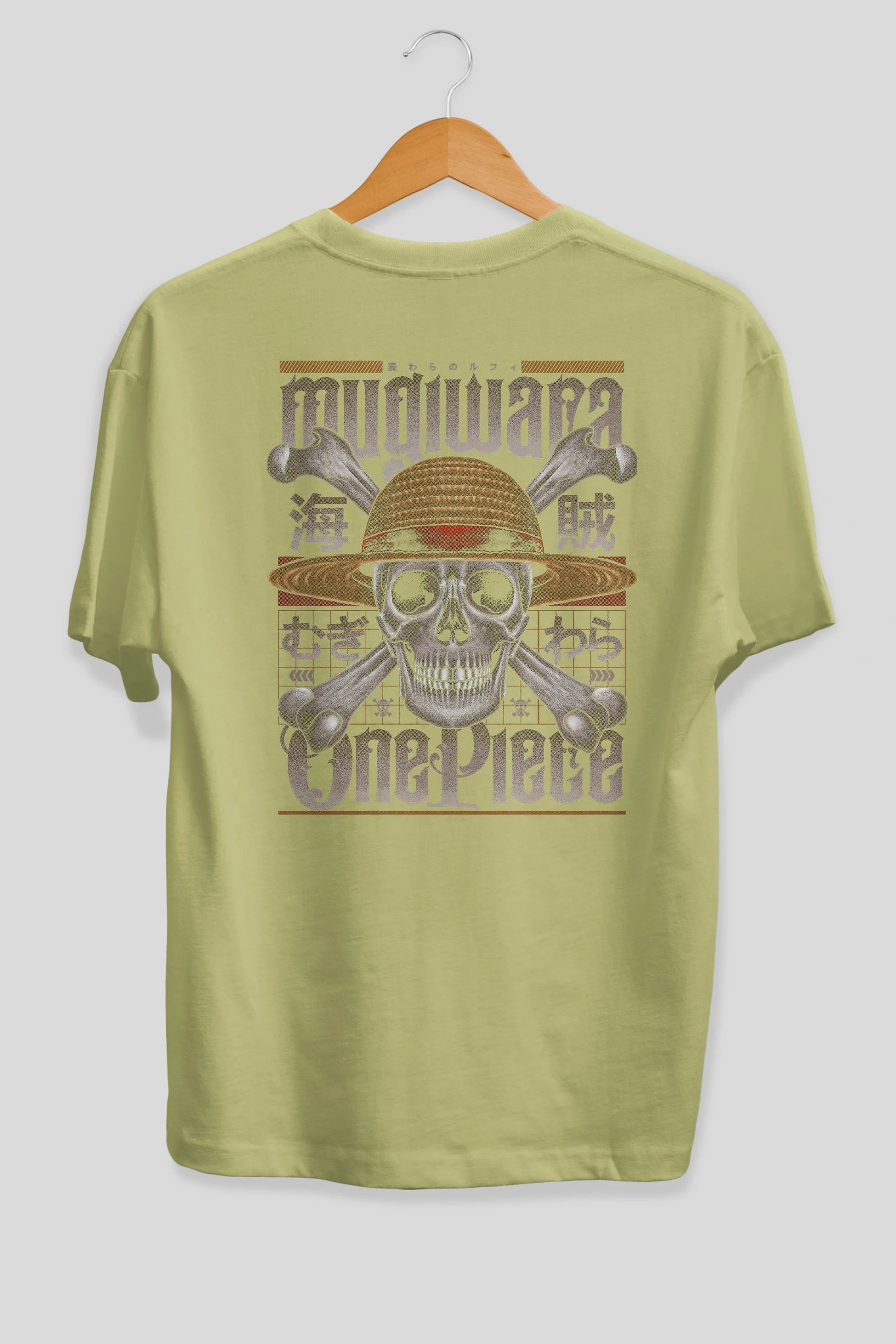 ONE PIECE (2) Anime Arka Baskılı Oversize t-shirt Erkek Kadın Unisex