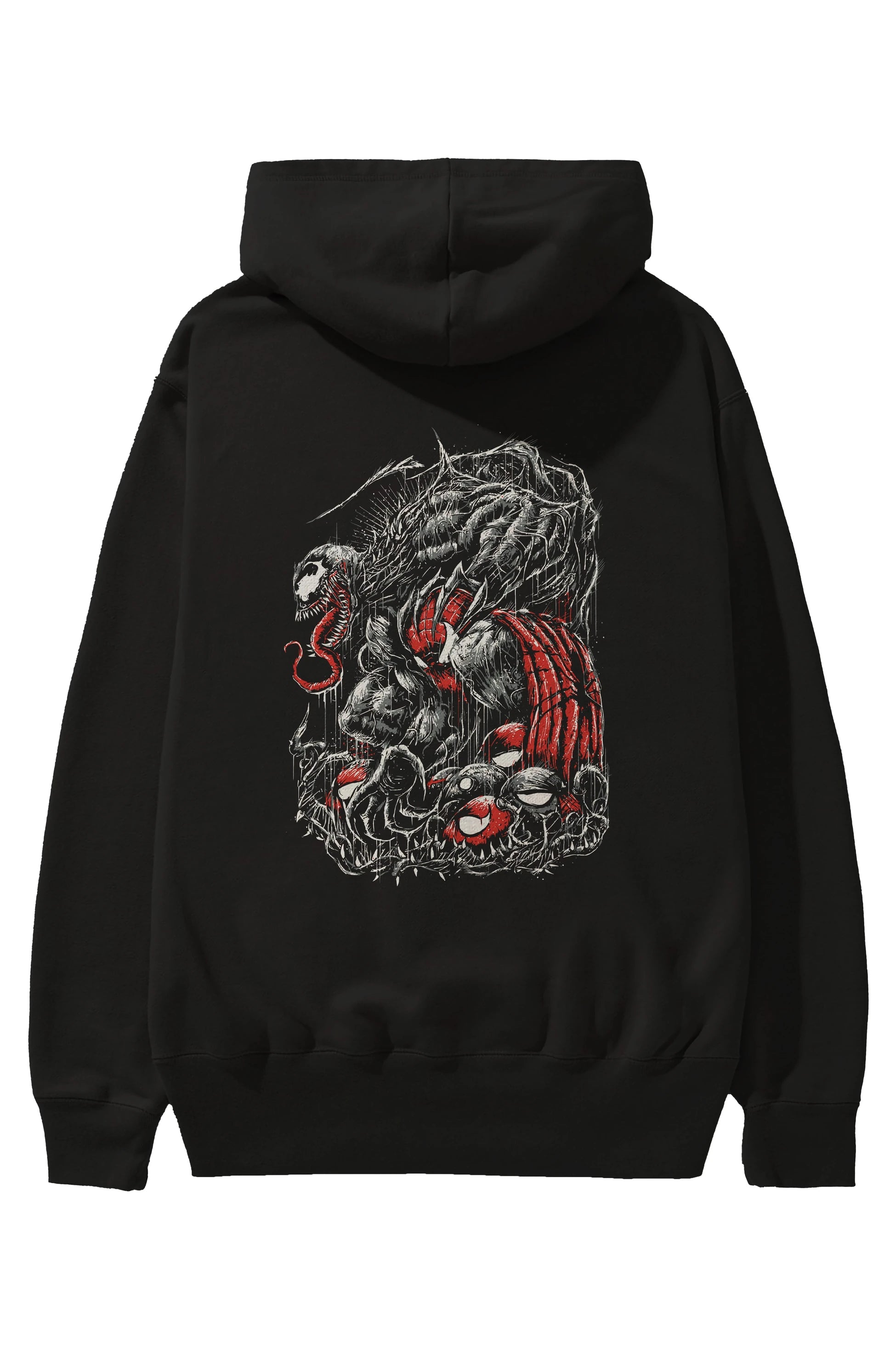 Venom (14) Arka Baskılı Hoodie Oversize Kapüşonlu Sweatshirt Erkek Kadın Unisex