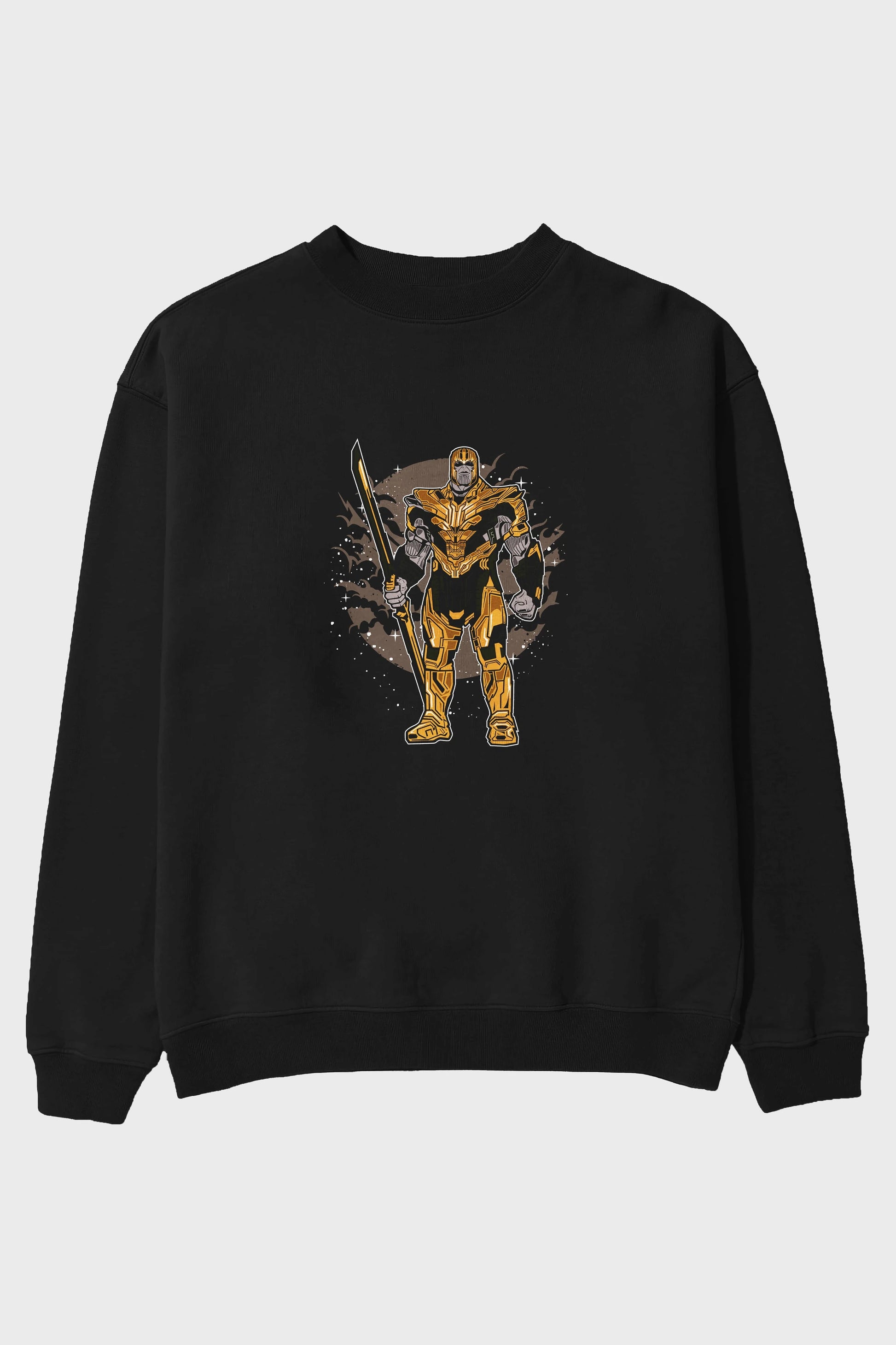 Thanos Ön Baskılı Oversize Sweatshirt Erkek Kadın Unisex