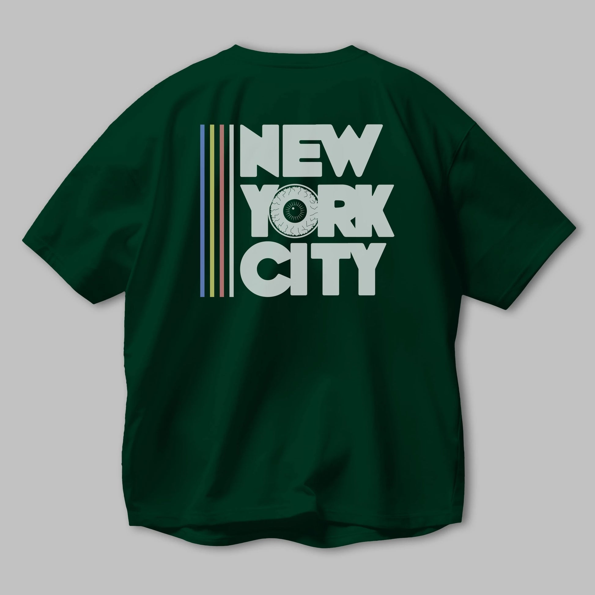 New York City Style Arka Baskılı Oversize t-shirt Erkek Kadın Unisex