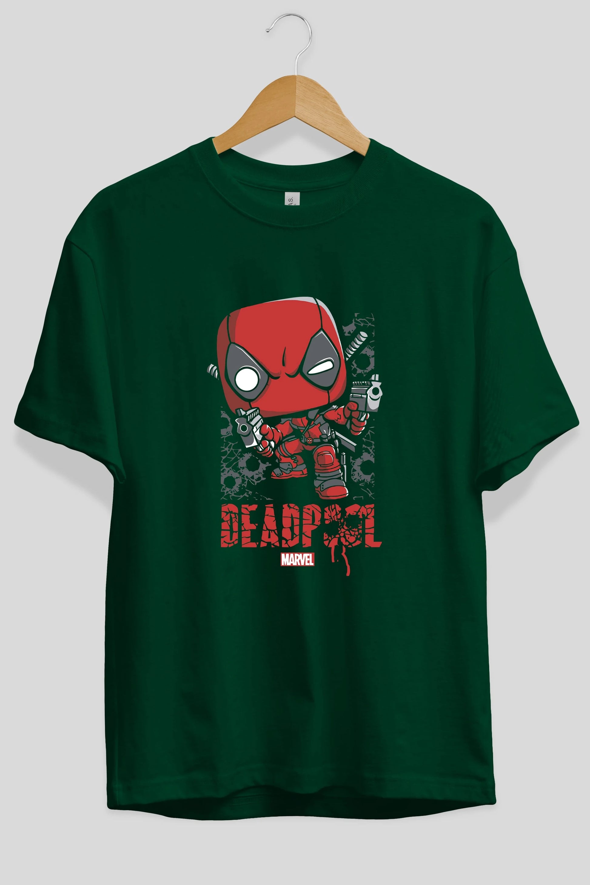 Deadpool (8) Ön Baskılı Oversize t-shirt Erkek Kadın Unisex %100 Pamuk Bisiklet Yaka tişort