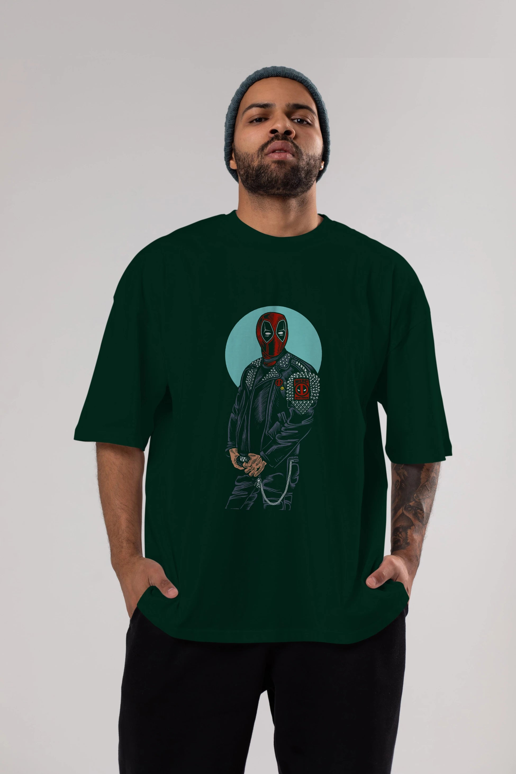 Rebeliion Mercenary Ön Baskılı Oversize t-shirt Erkek Kadın Unisex %100 Pamuk tişort