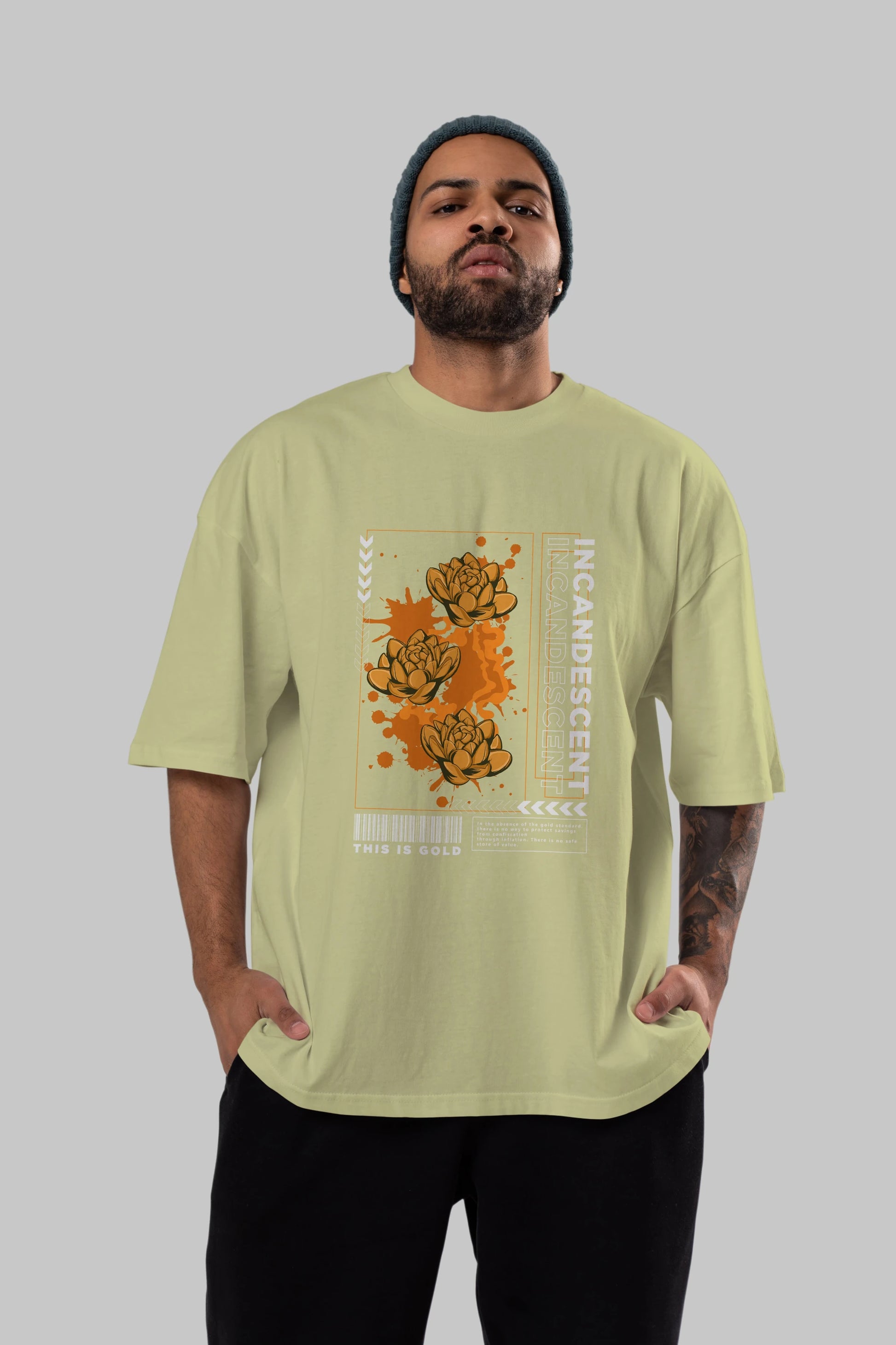 Incandescent Ön Baskılı Oversize t-shirt Erkek Kadın Unisex