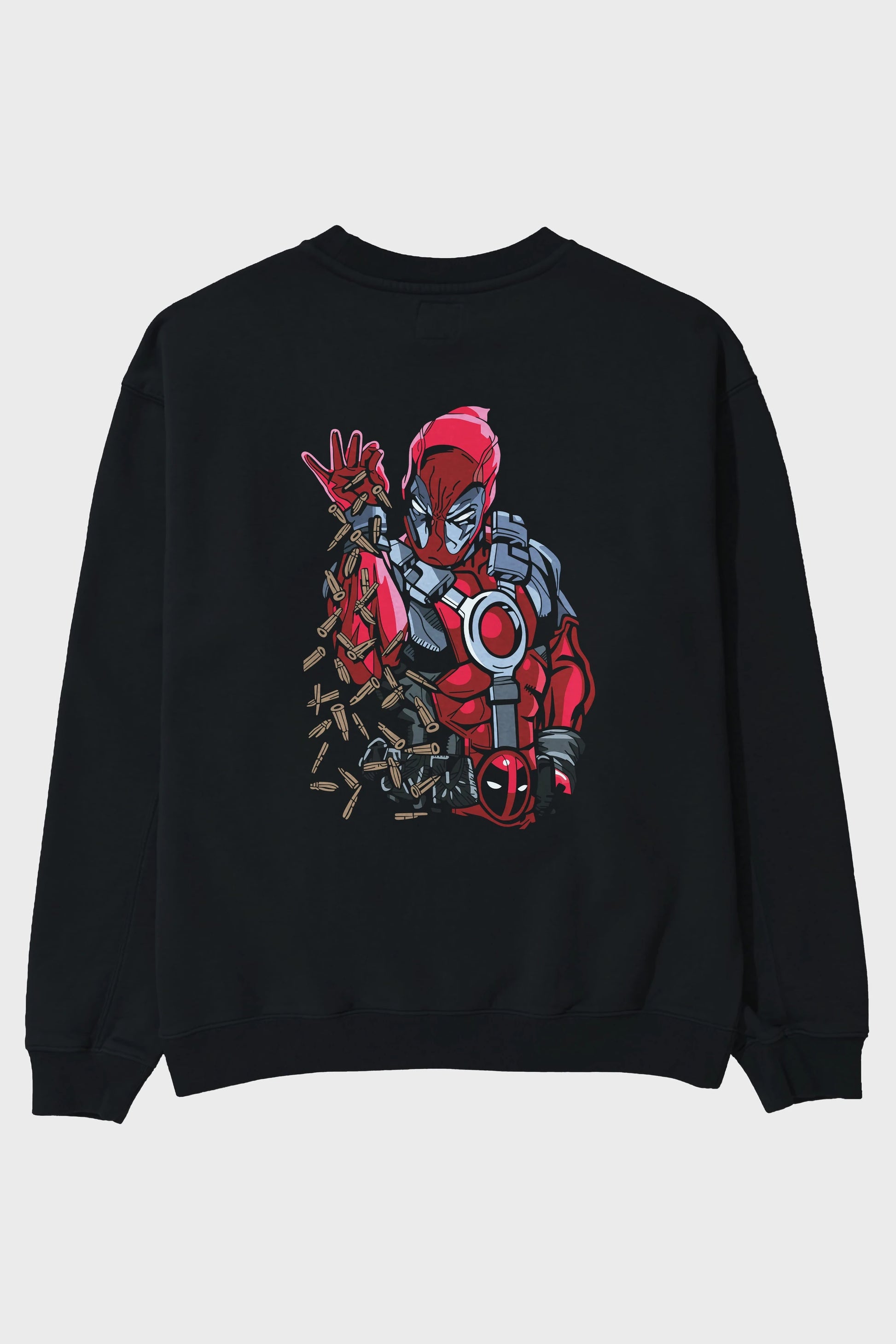 Deadpool (2) Arka Baskılı Oversize Sweatshirt Erkek Kadın Unisex