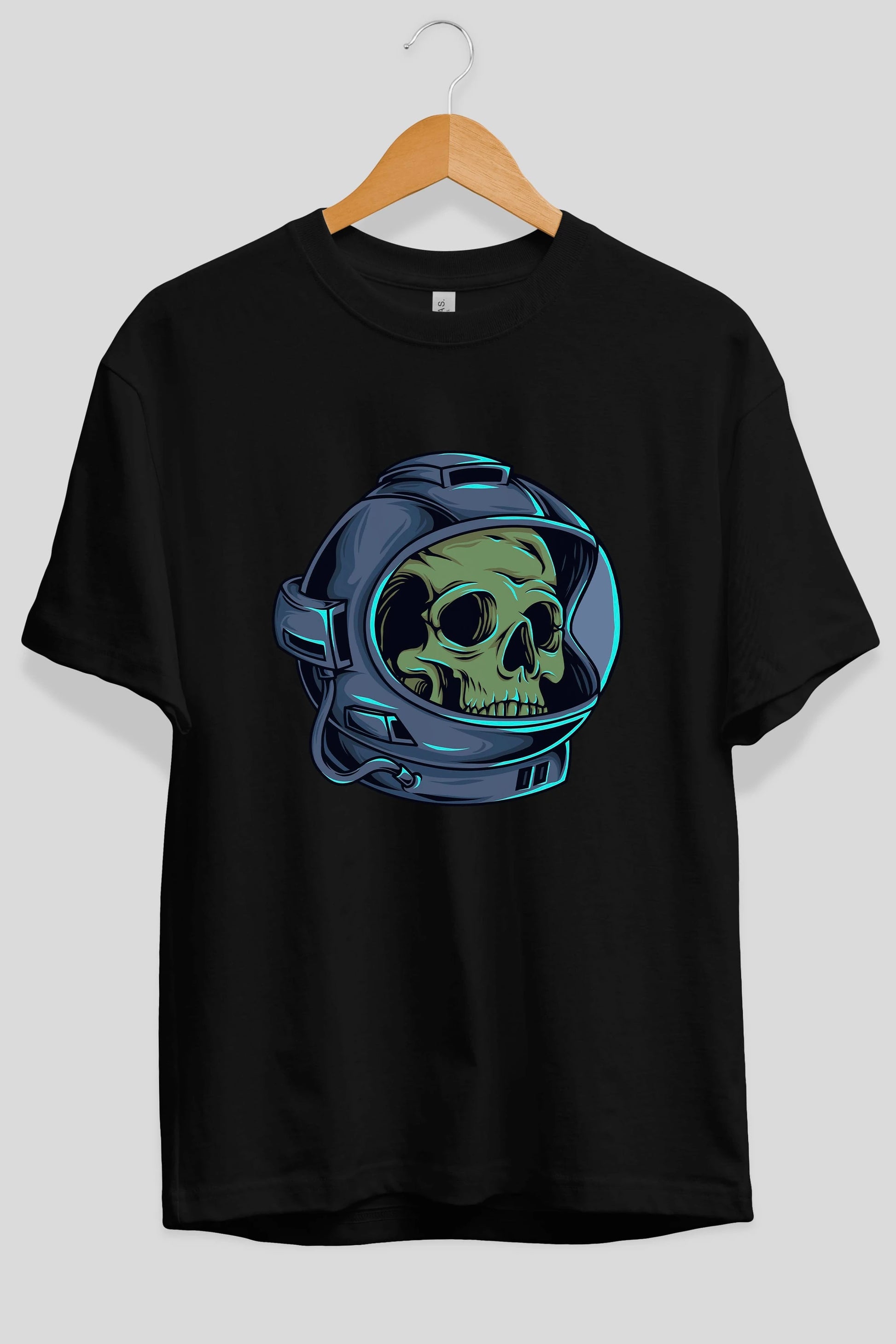 Astroskull Ön Baskılı Oversize t-shirt Erkek Kadın Unisex