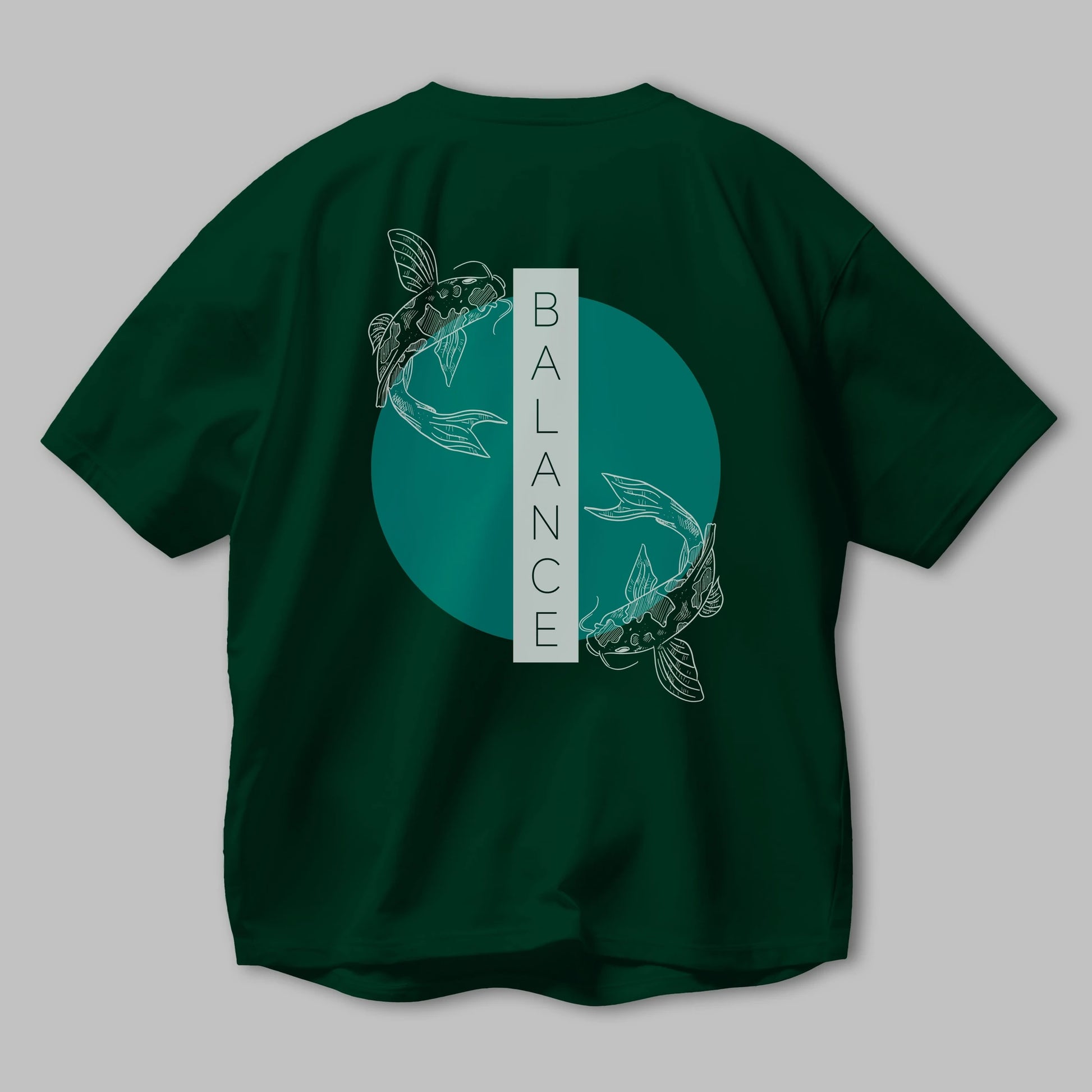 Balance 2 Yazılı Arka Baskılı Oversize t-shirt Erkek Kadın Unisex