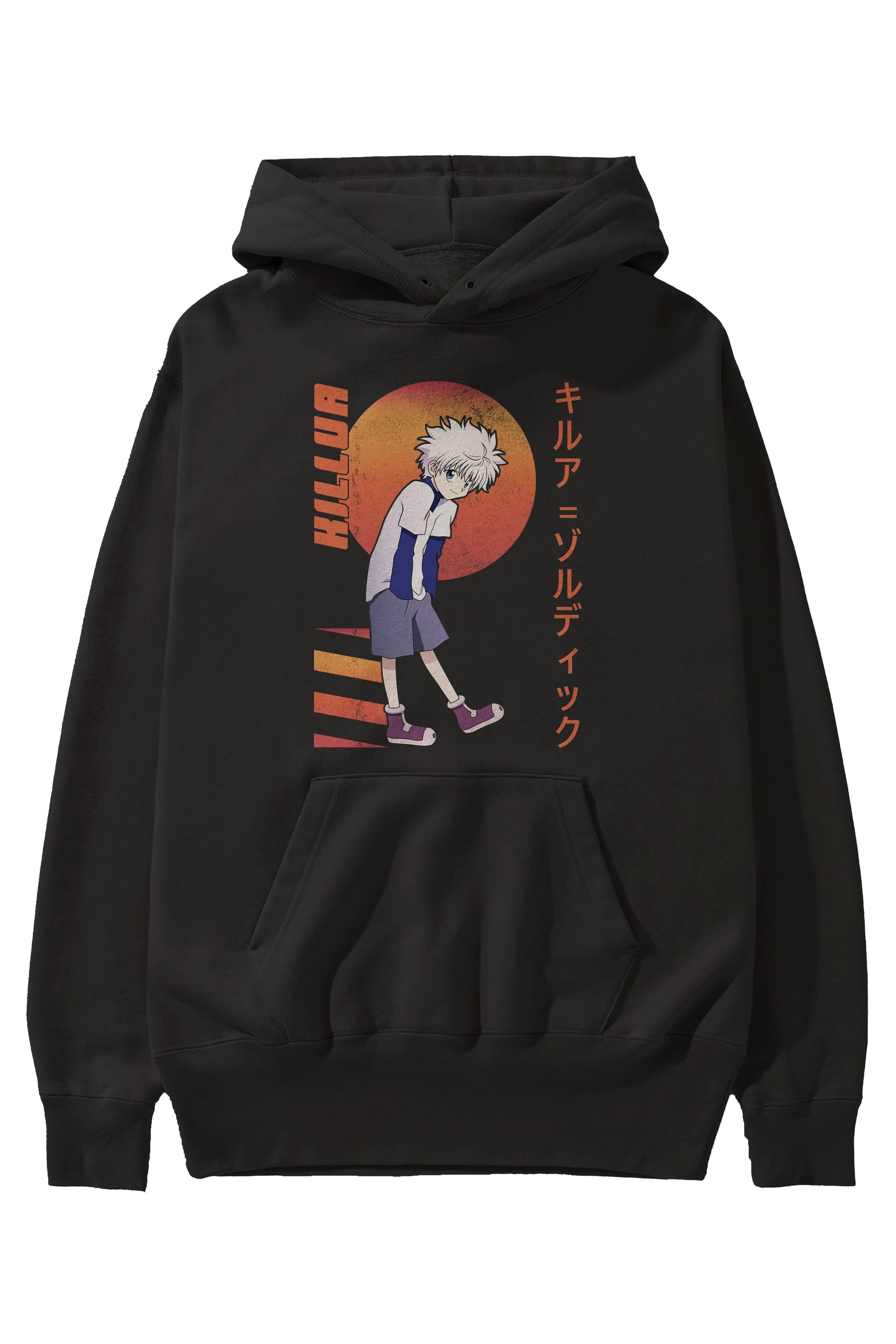 Killua Zoldyck 5 2 Anime Ön Baskılı Hoodie Oversize Kapüşonlu Sweatshirt Erkek Kadın Unisex