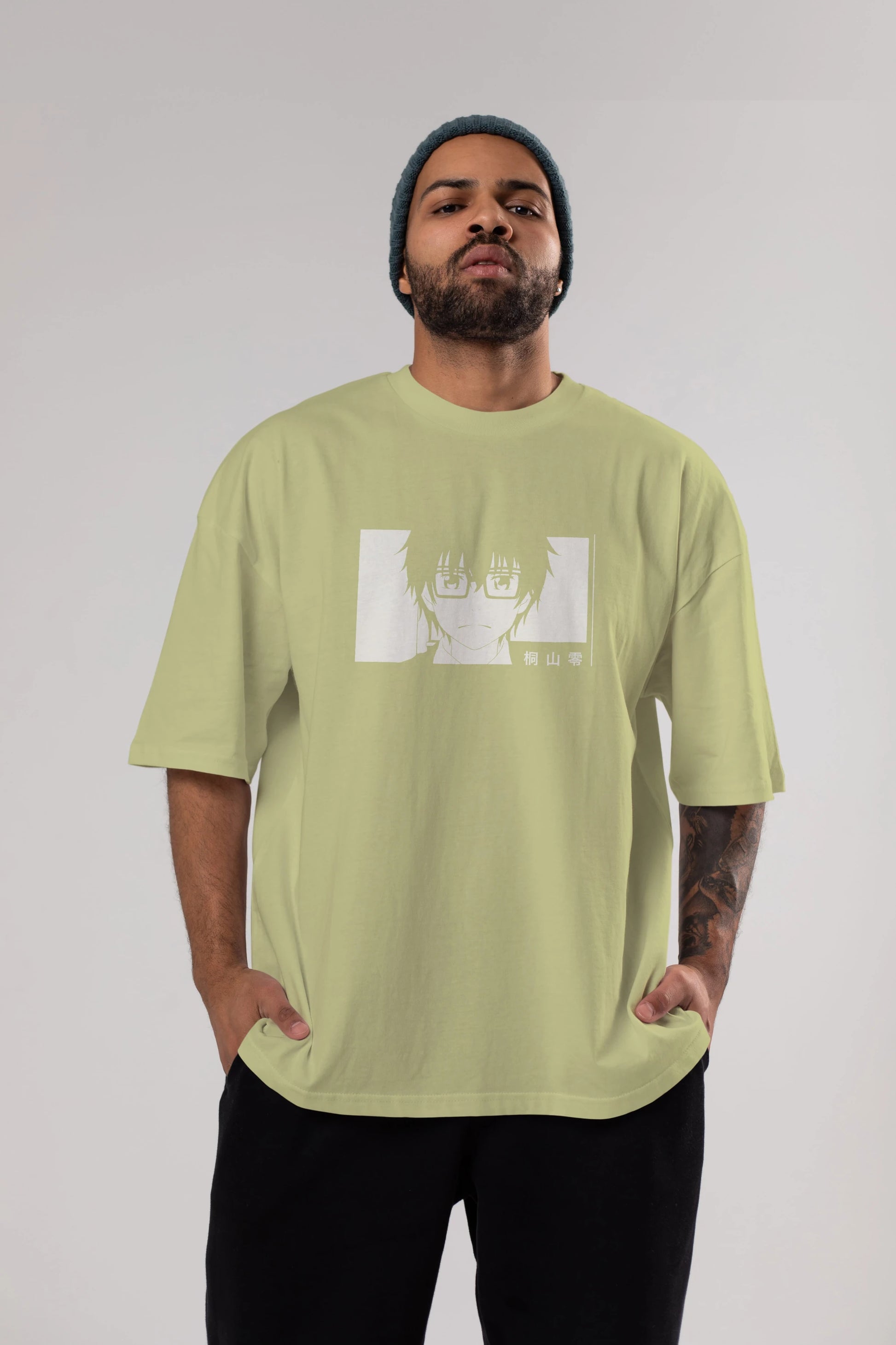 Rei Kiriyama 3 Anime Ön Baskılı Oversize t-shirt %100 pamuk Erkek Kadın Unisex