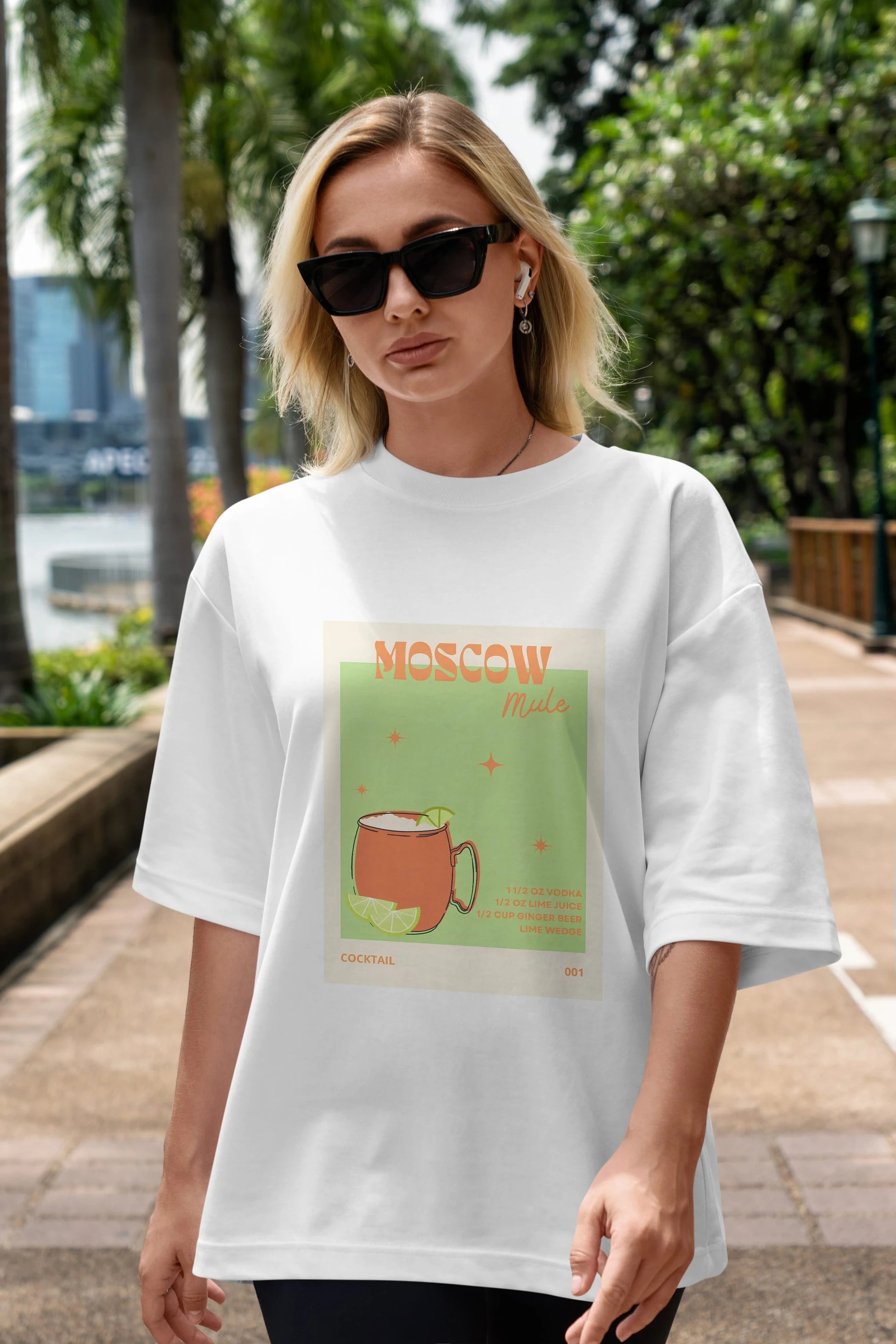 Moscow Mule 2 Ön Baskılı Oversize t-shirt Erkek Kadın Unisex %100 Pamuk Bisiklet Yaka tişort