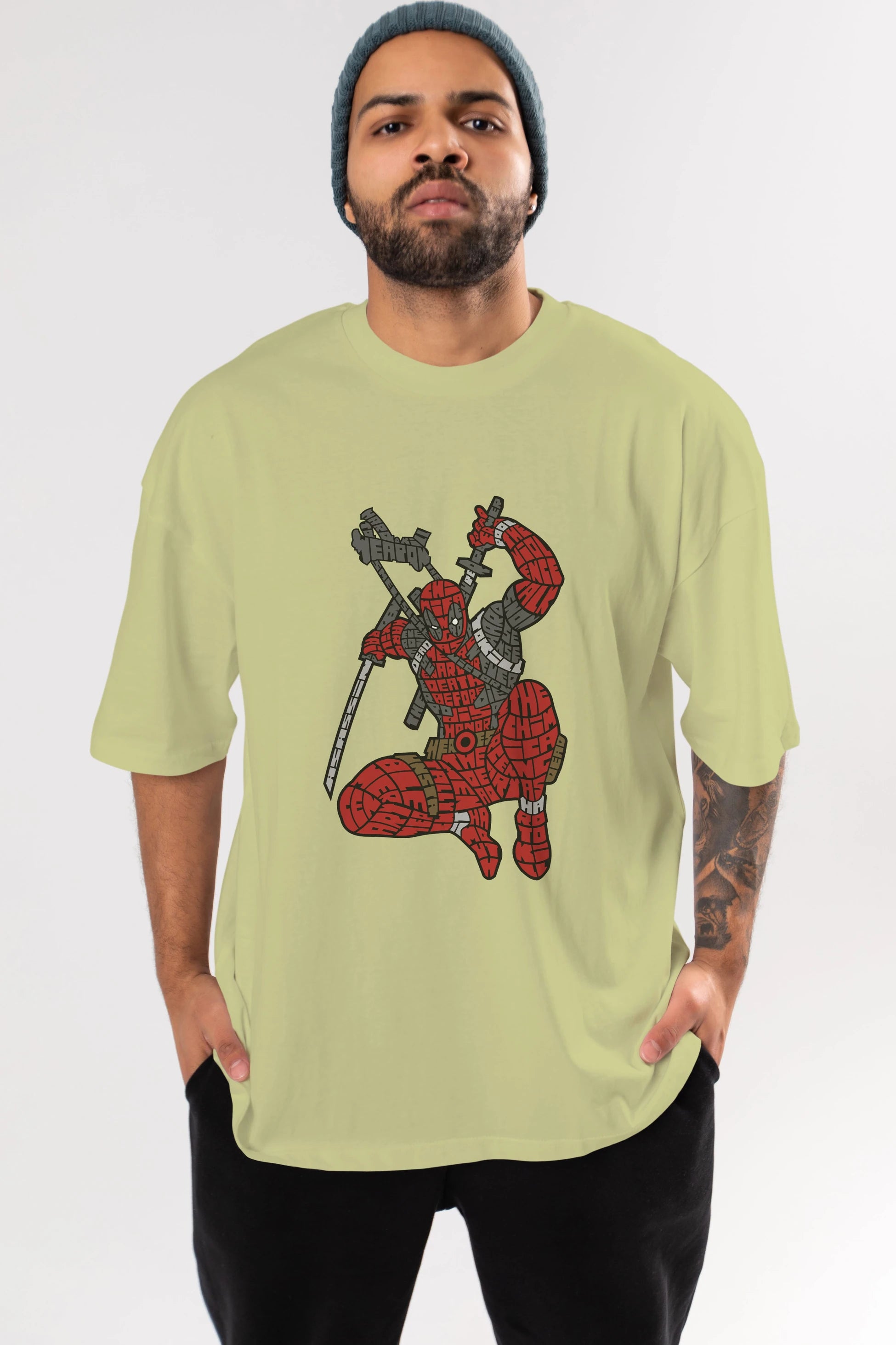 Chimichanga Ön Baskılı Oversize t-shirt %100 pamuk Erkek Kadın Unisex