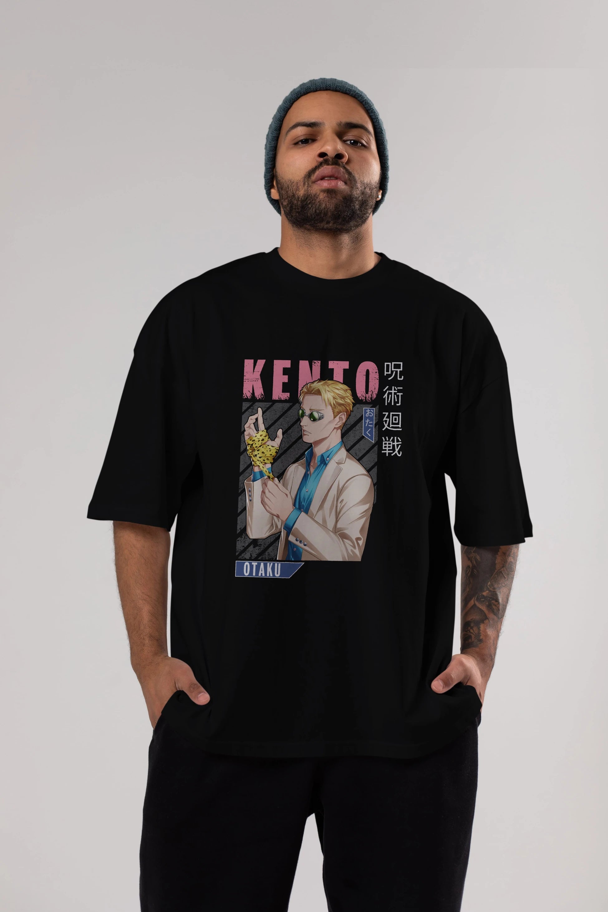 Kento Nanami Anime Ön Baskılı Oversize t-shirt %100 pamuk Erkek Kadın Unisex