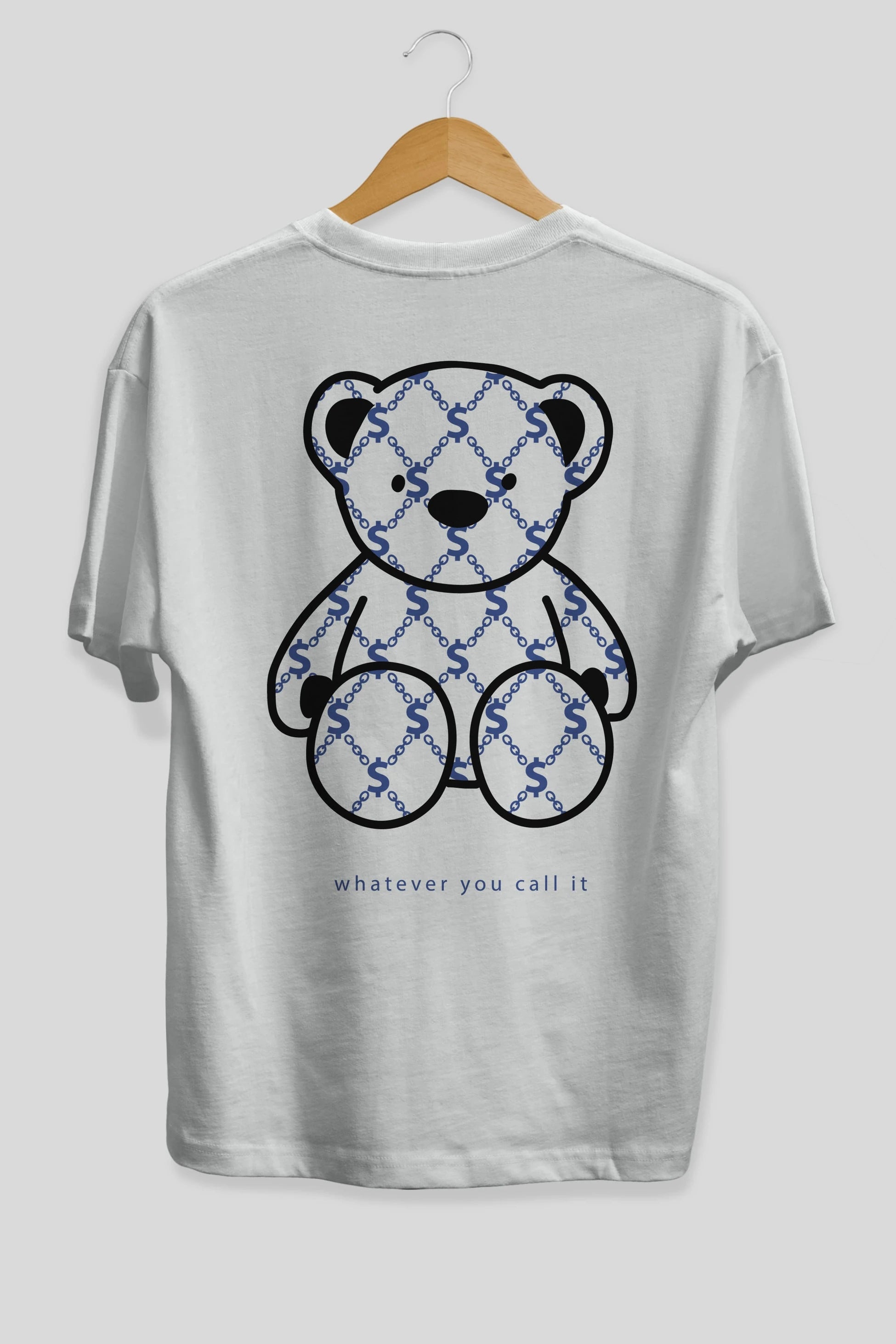 Whatever you Bear Arka Baskılı Oversize t-shirt Erkek Kadın Unisex
