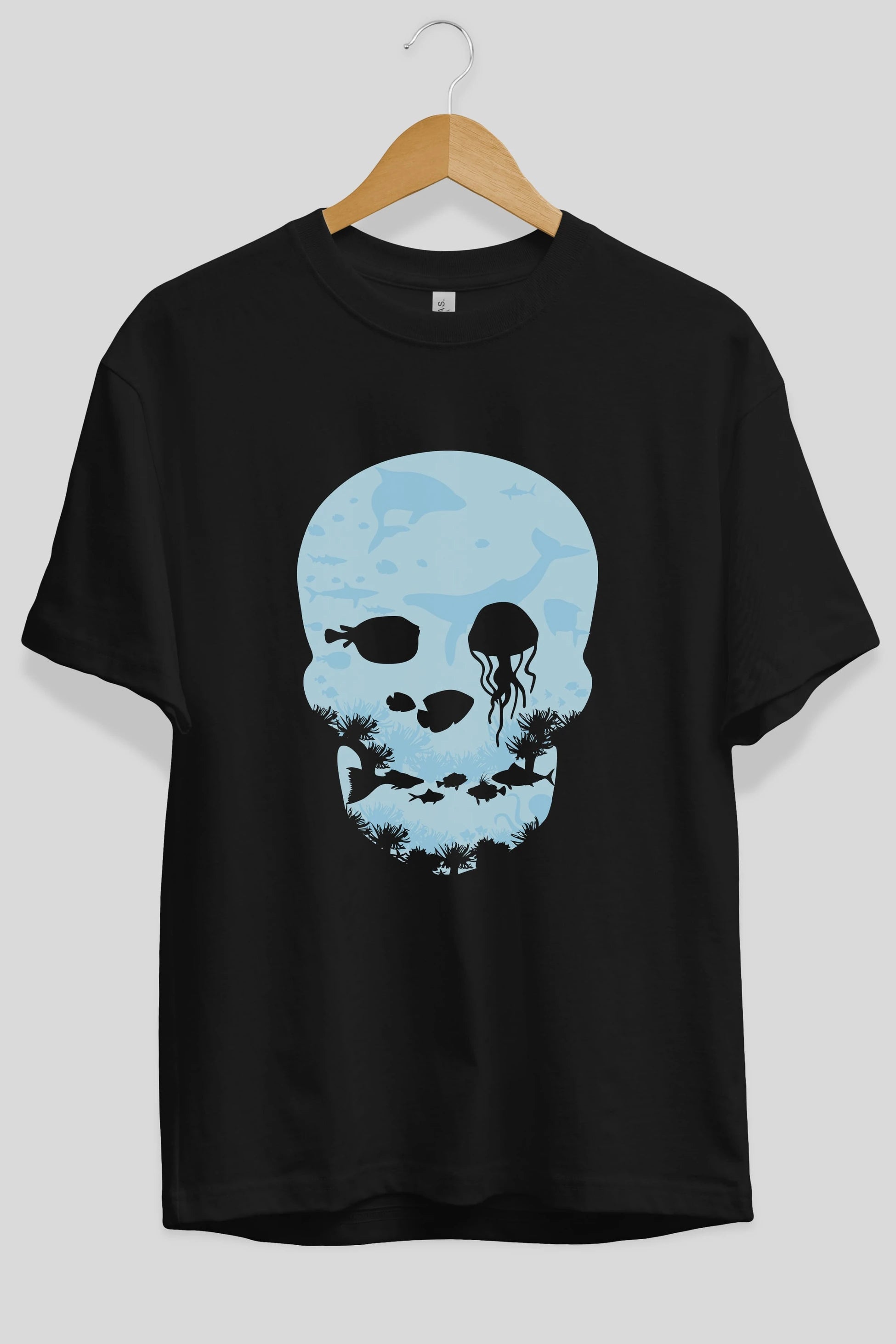 Dead Sea Ön Baskılı Oversize t-shirt %100 pamuk Erkek Kadın Unisex